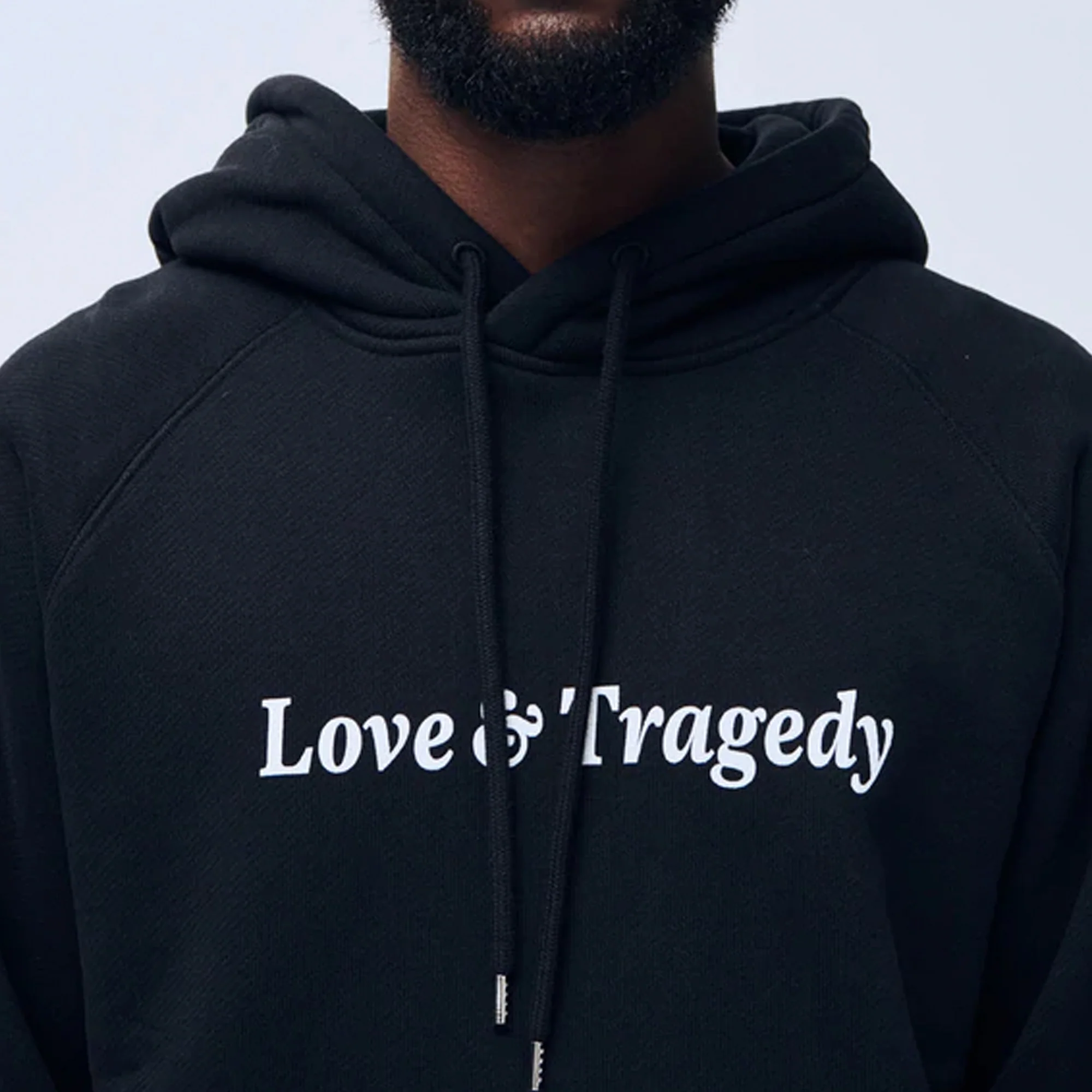 Soulland Mens Love and Tragedy Hoodie 'Black' - Image 3