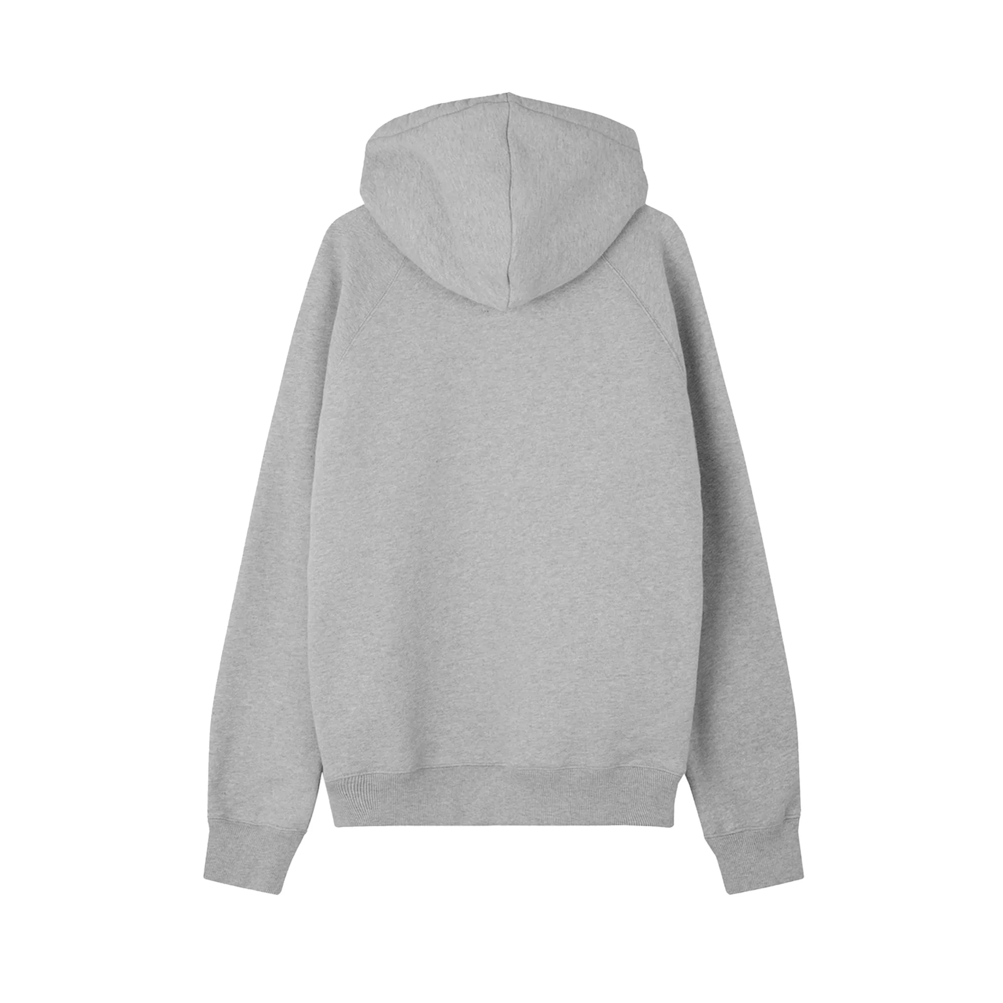 Soulland Mens Rose Hand Hoodie 'Grey Melange' - Image 2