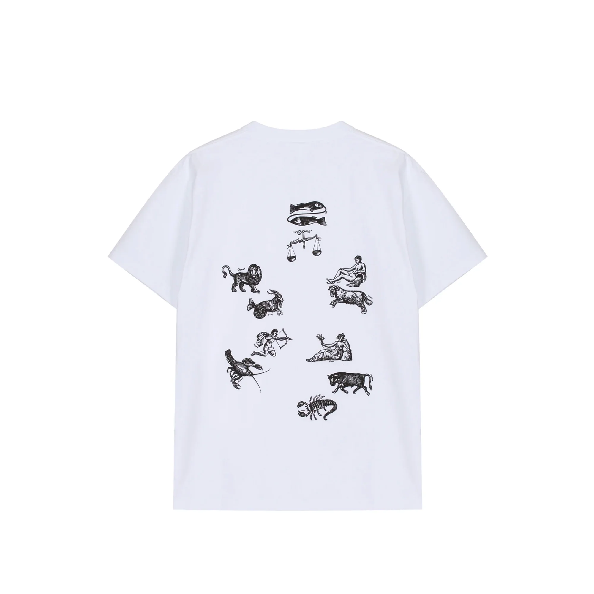 Soulland Mens Zodiac T-Shirt 'White' - Image 2