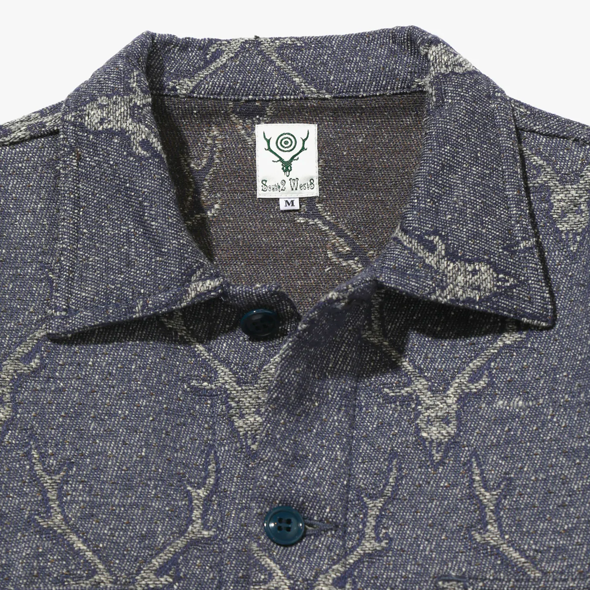 South2 West8 Mens Deer Skull Jq. Smokey Shirt - Image 3