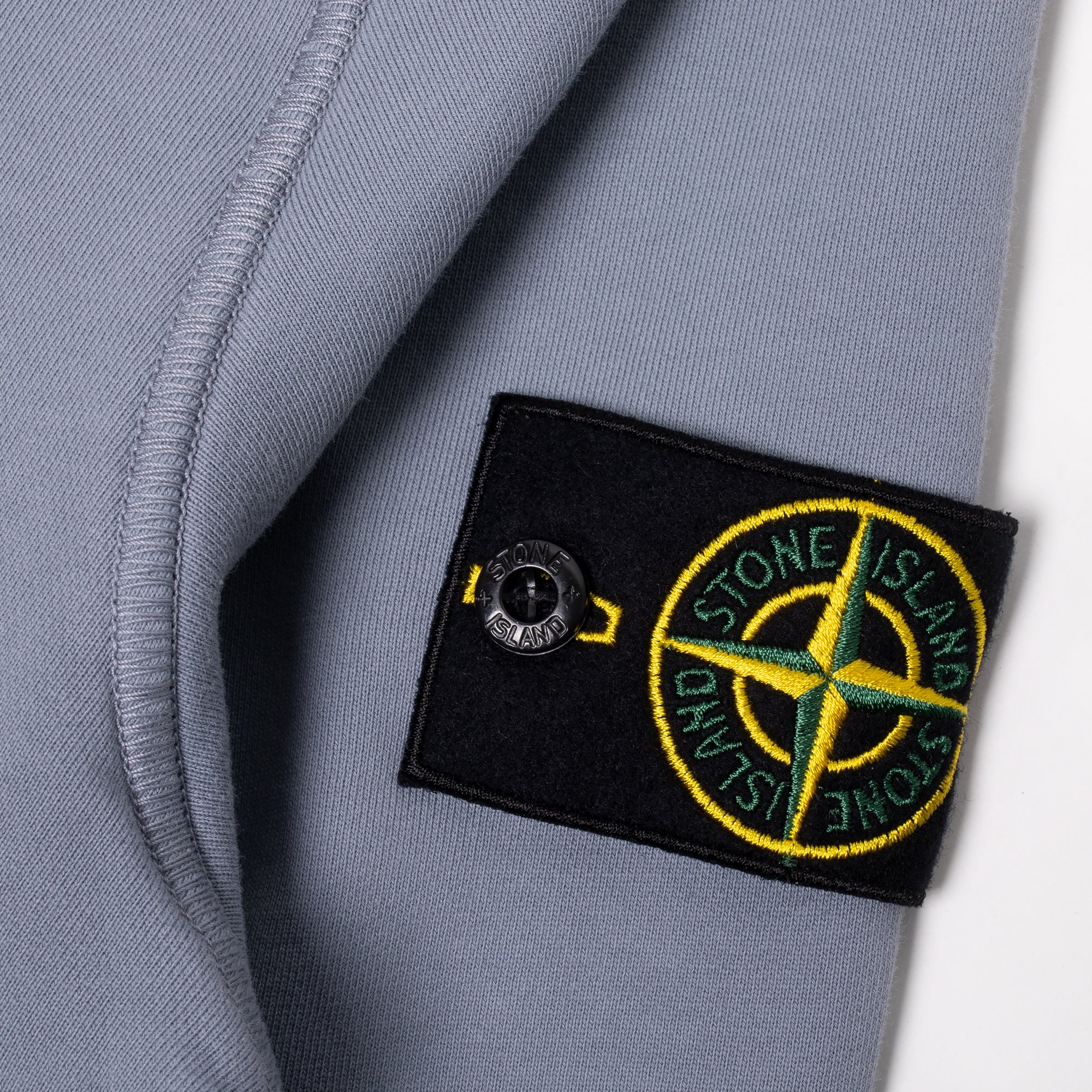 Stone Island Basic Hoodie in Ash Blue - Image 2