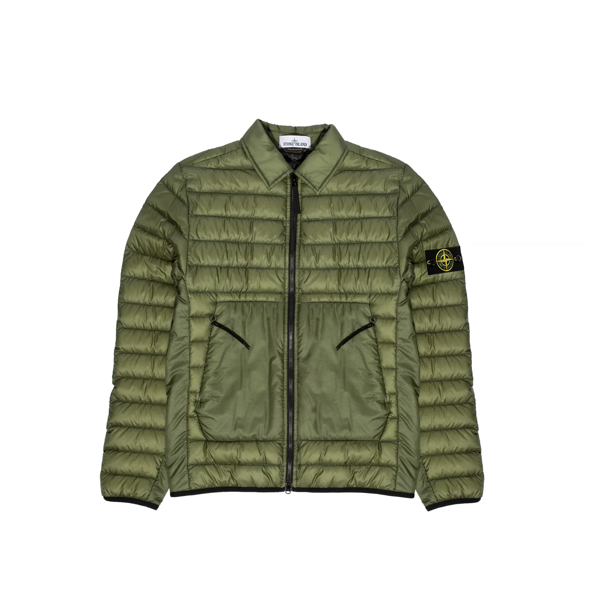 Stone Island Mens Real Down Jacket 'Olive'