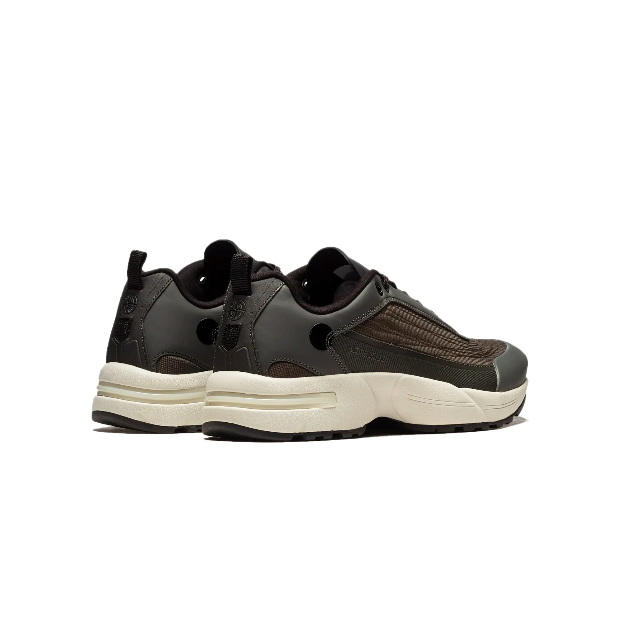 Stone Island Mens Grime Black Shoes - Image 3