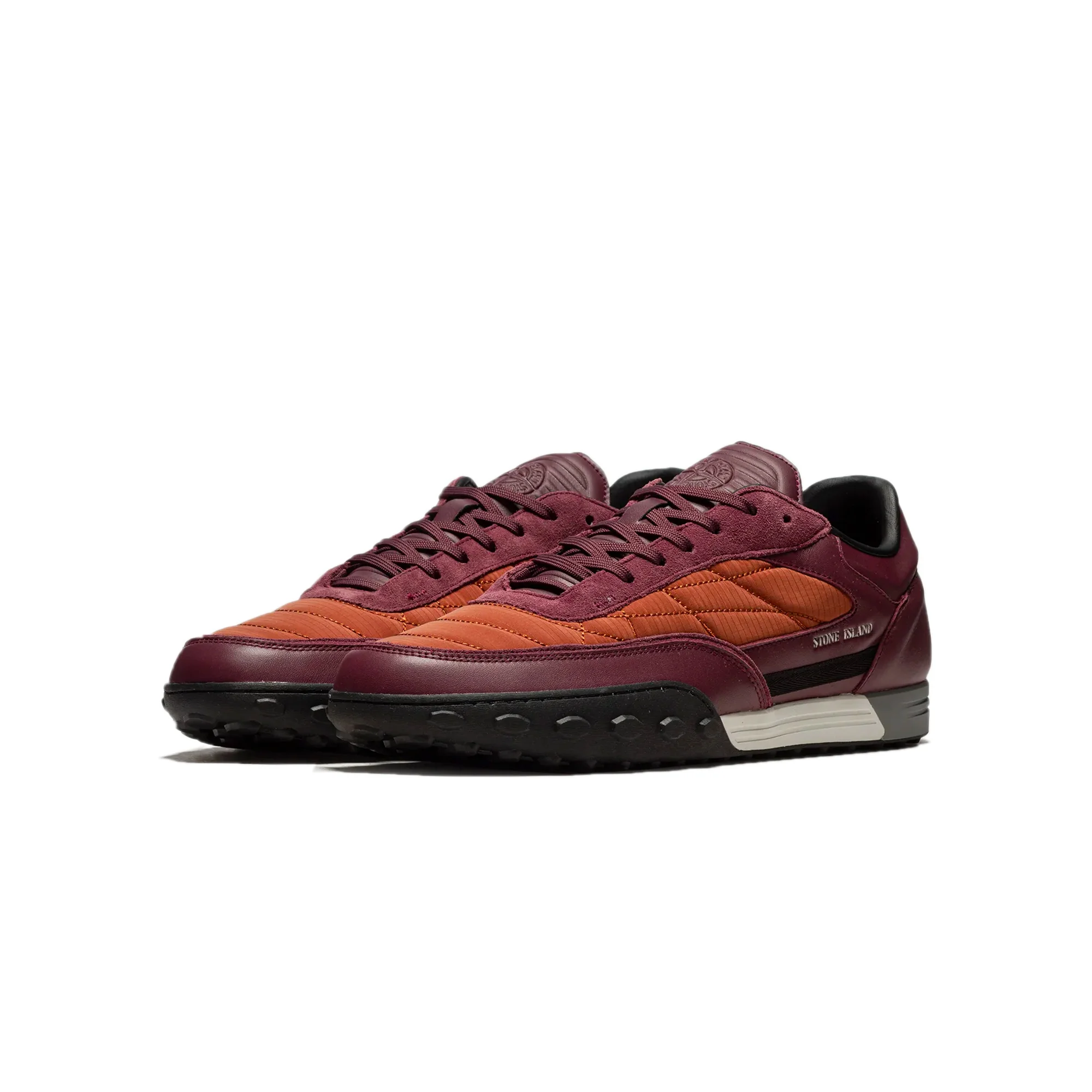 Stone Island Mens Football Burgundy Shoes - Image 2