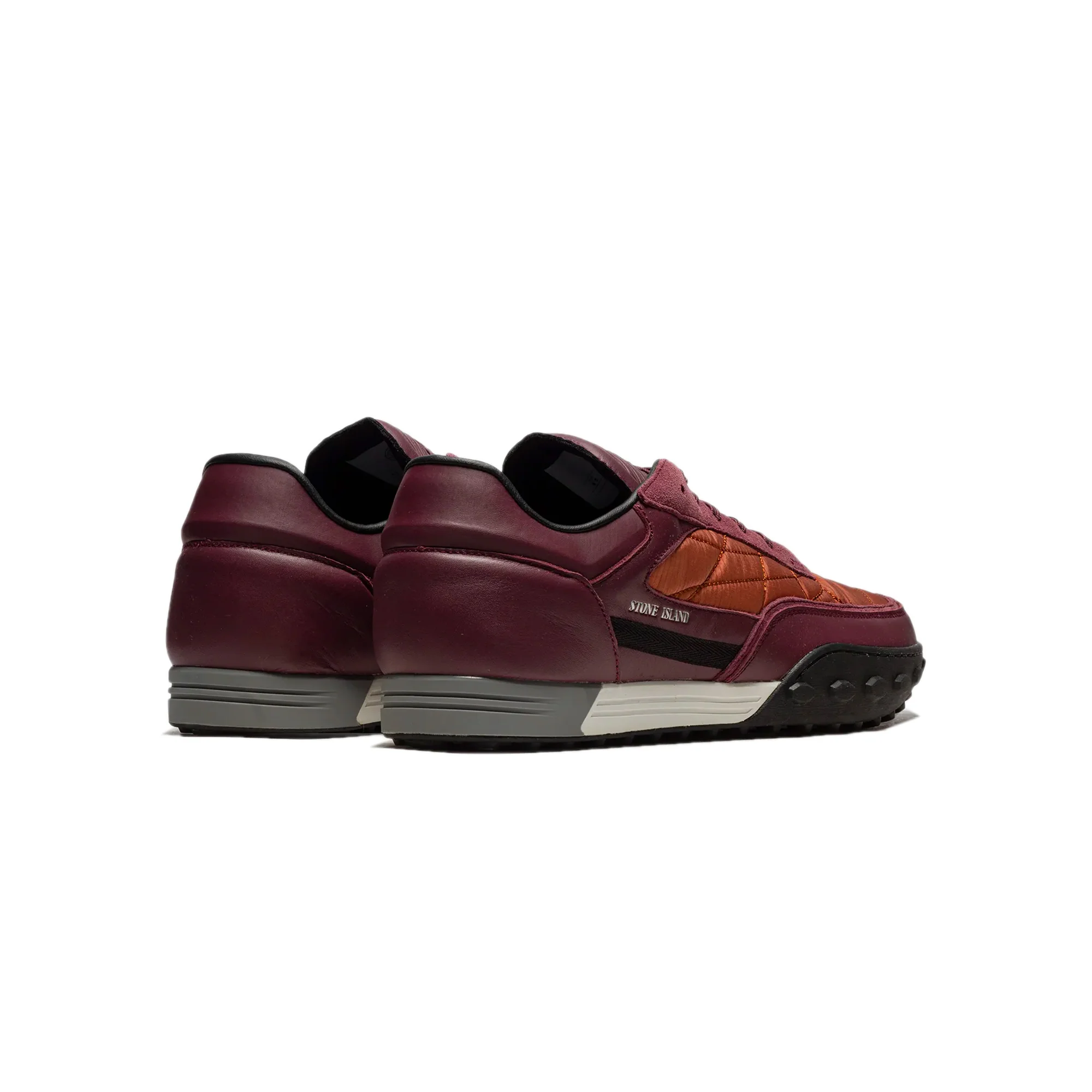 Stone Island Mens Football Burgundy Shoes - Image 3