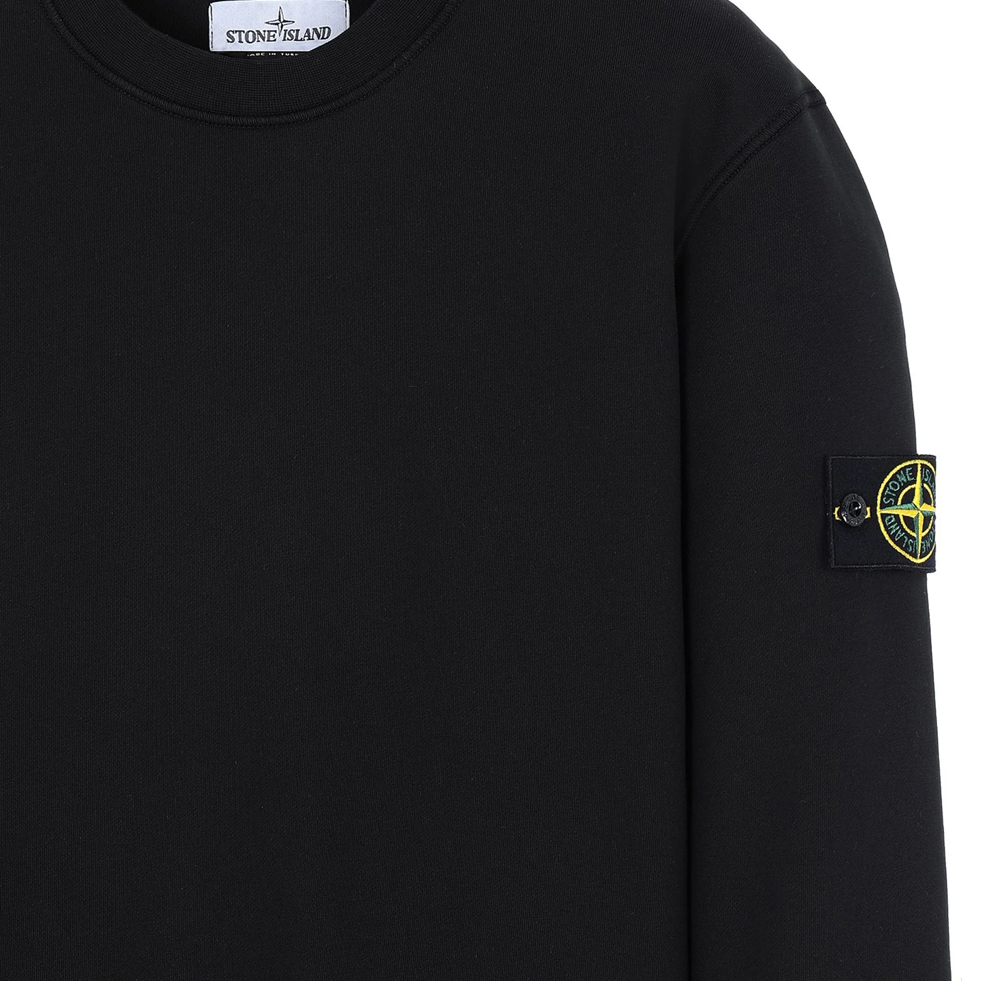 Stone Island Mens Sweat-Shirt 'Black' - Image 3