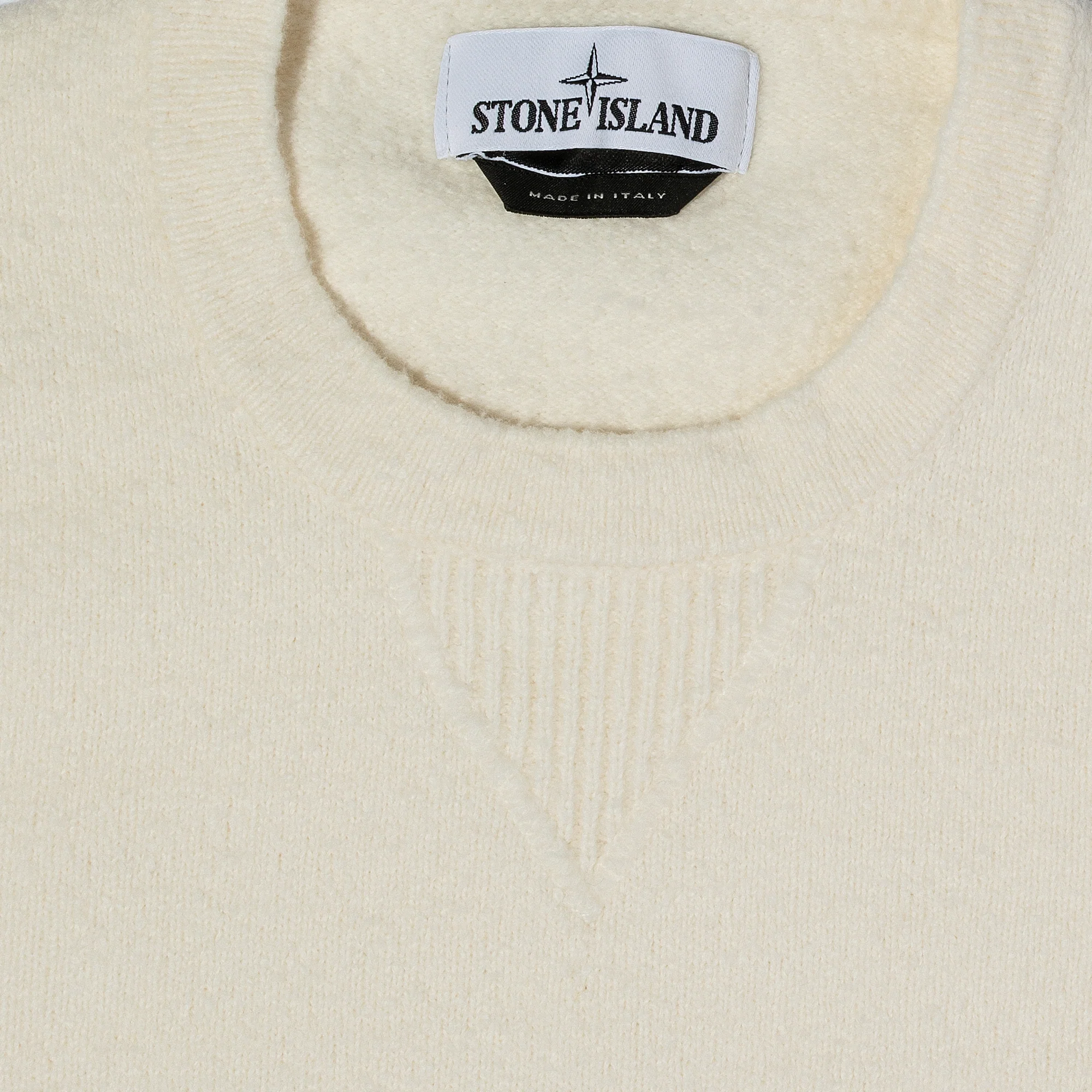 Stone Island Mens Knitwear 'White' - Image 4