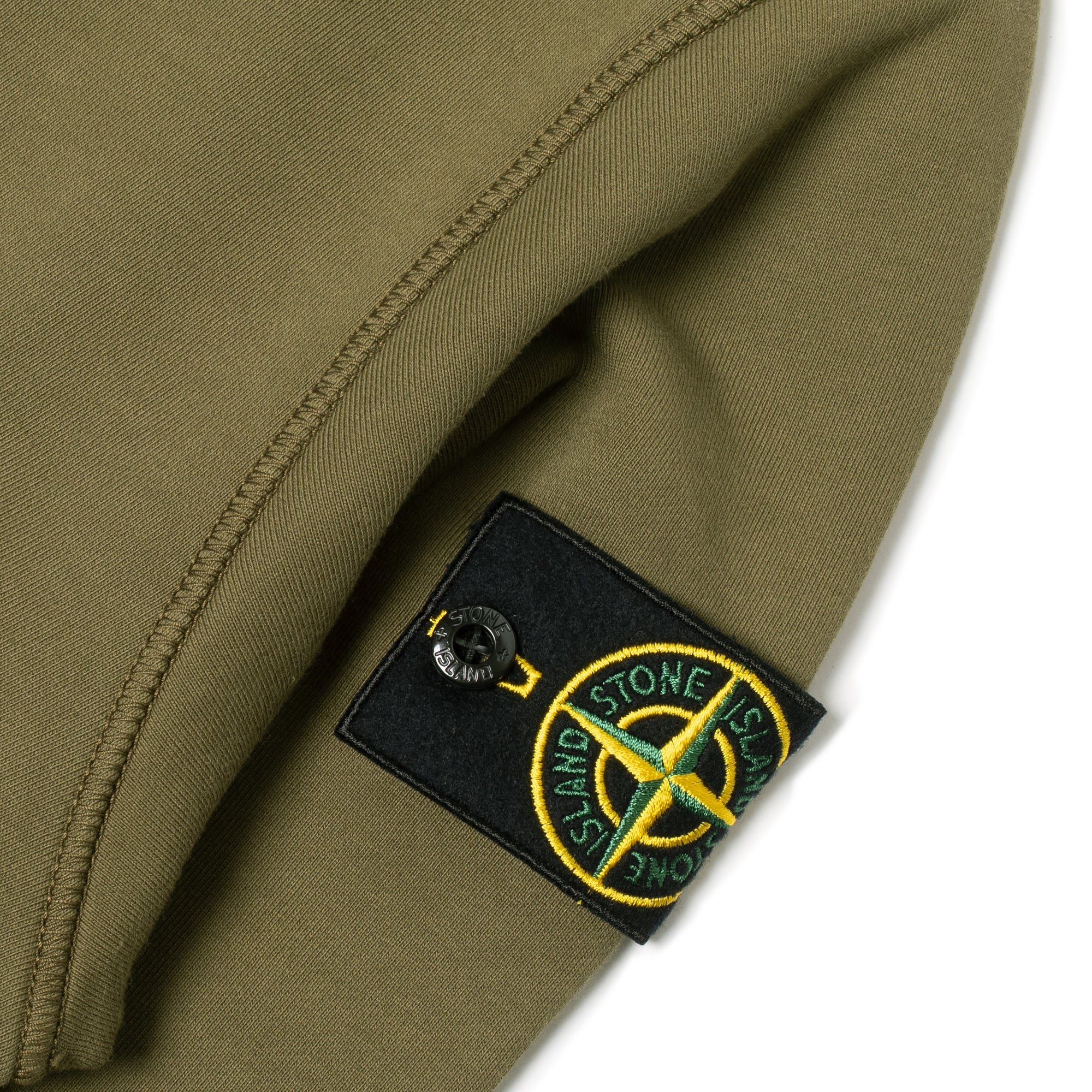 Stone Island Basic Crewneck in Olive - Image 3