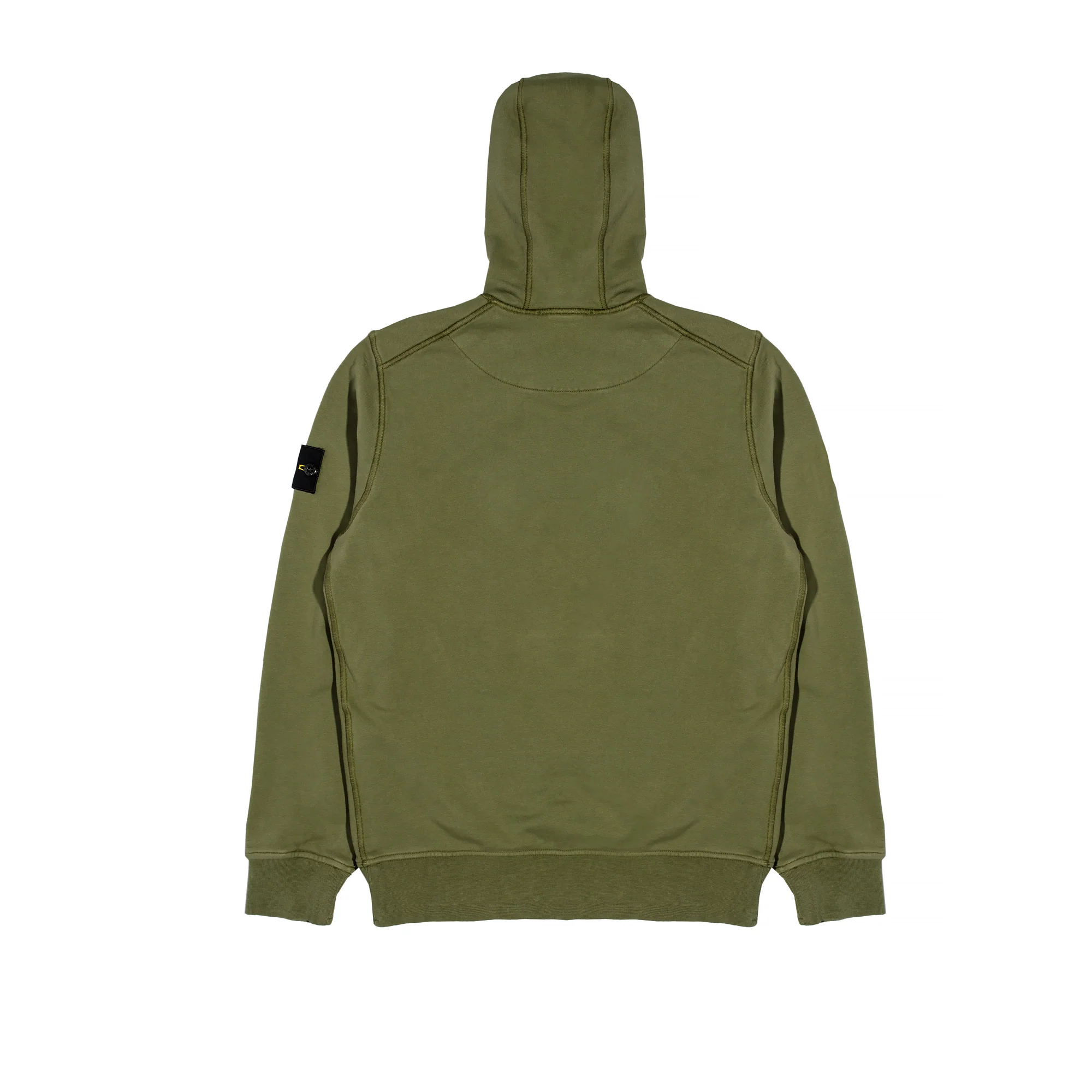 Stone Island Mens Hooded Sweatshirt 'Olive' - Image 2
