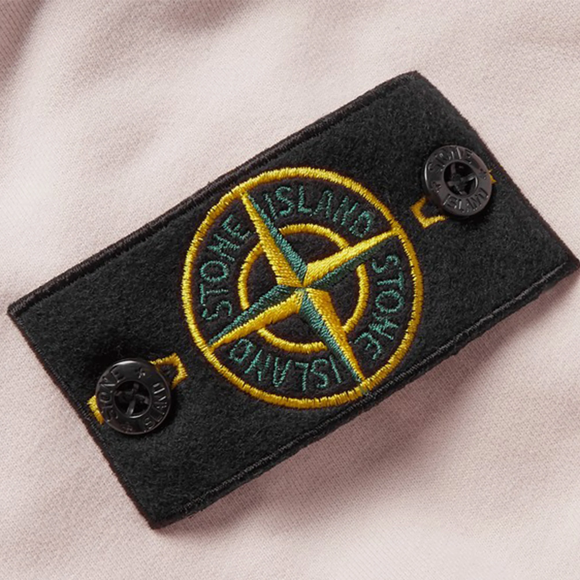 Stone Island Mens Hooded Sweatshirt 'Antique Rose' - Image 3
