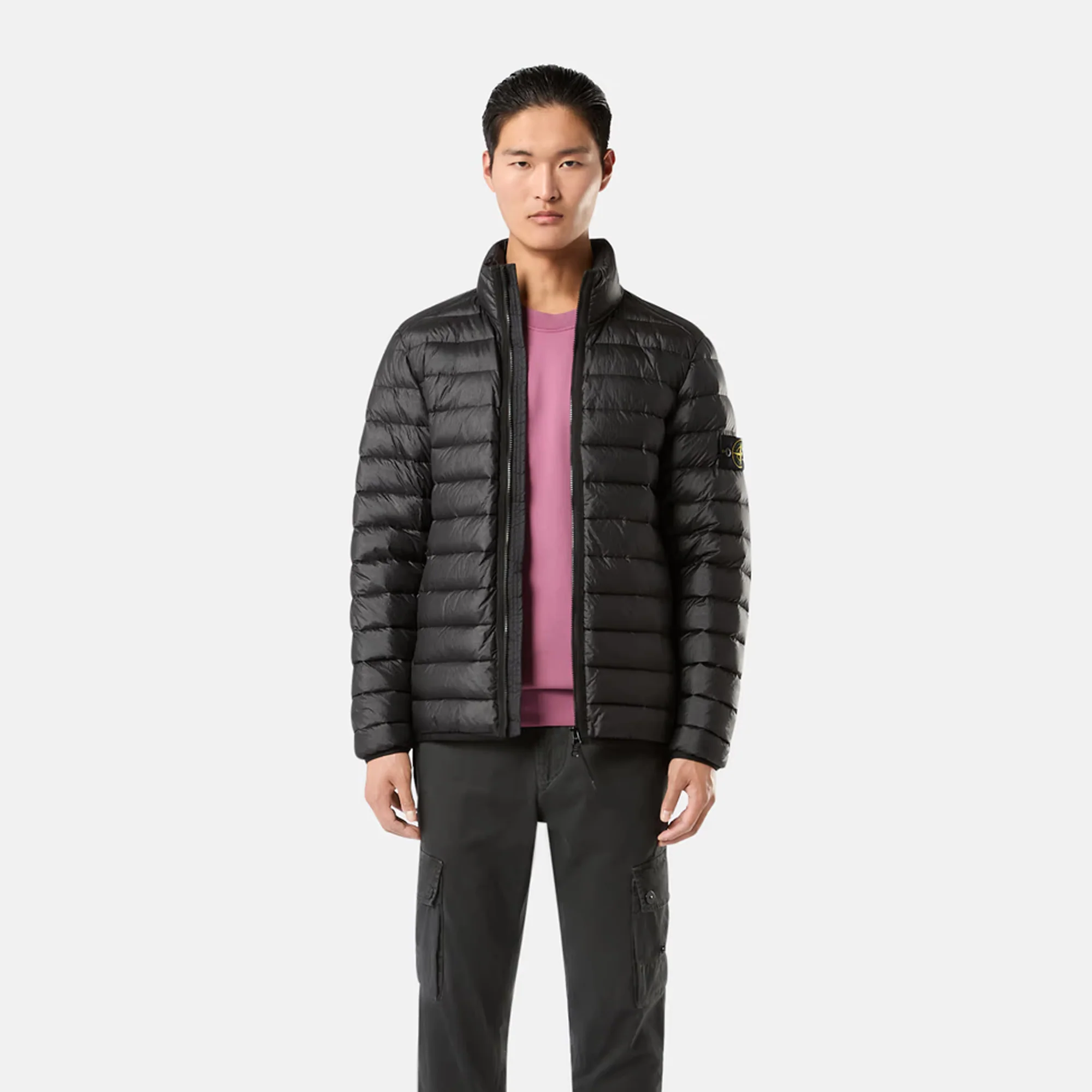Stone Island Mens Loom Woven Chambers Nylon Down TC Jacket - Image 2