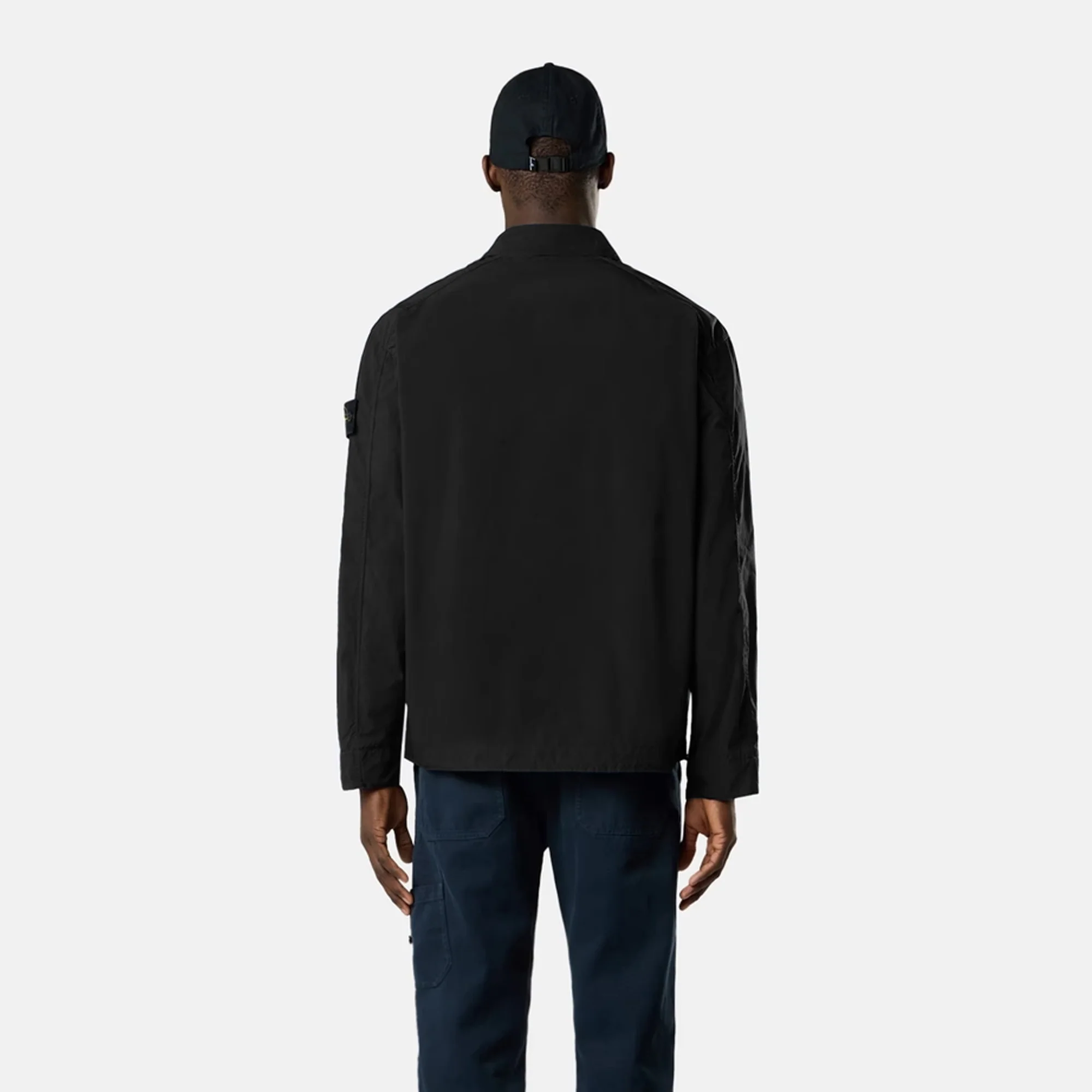 Stone Island Mens Light Compact Touch Poly-TC Coach Jacket - Image 3