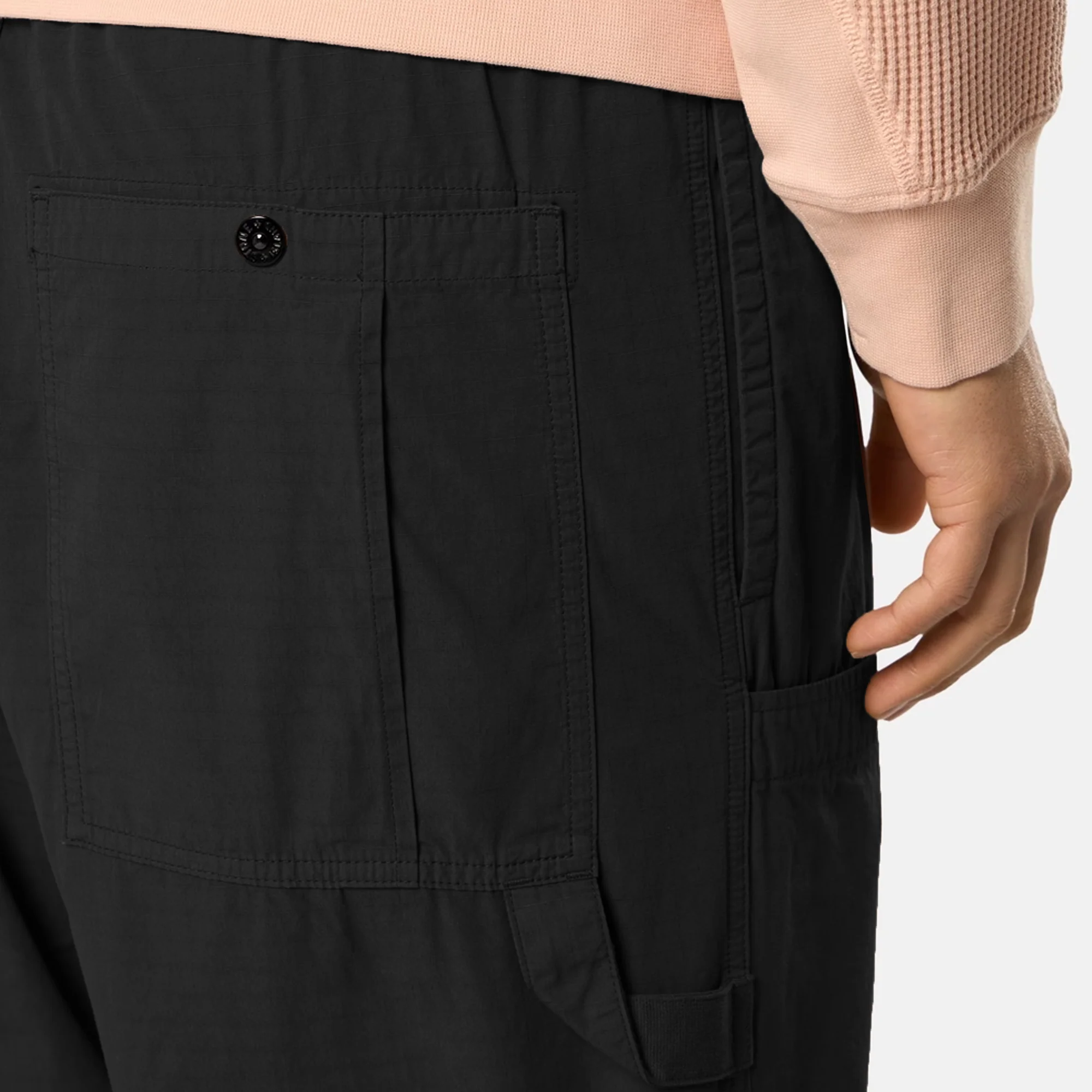 Stone Island Mens Mercerized Organic Cotton Ripstop Pants - Image 2