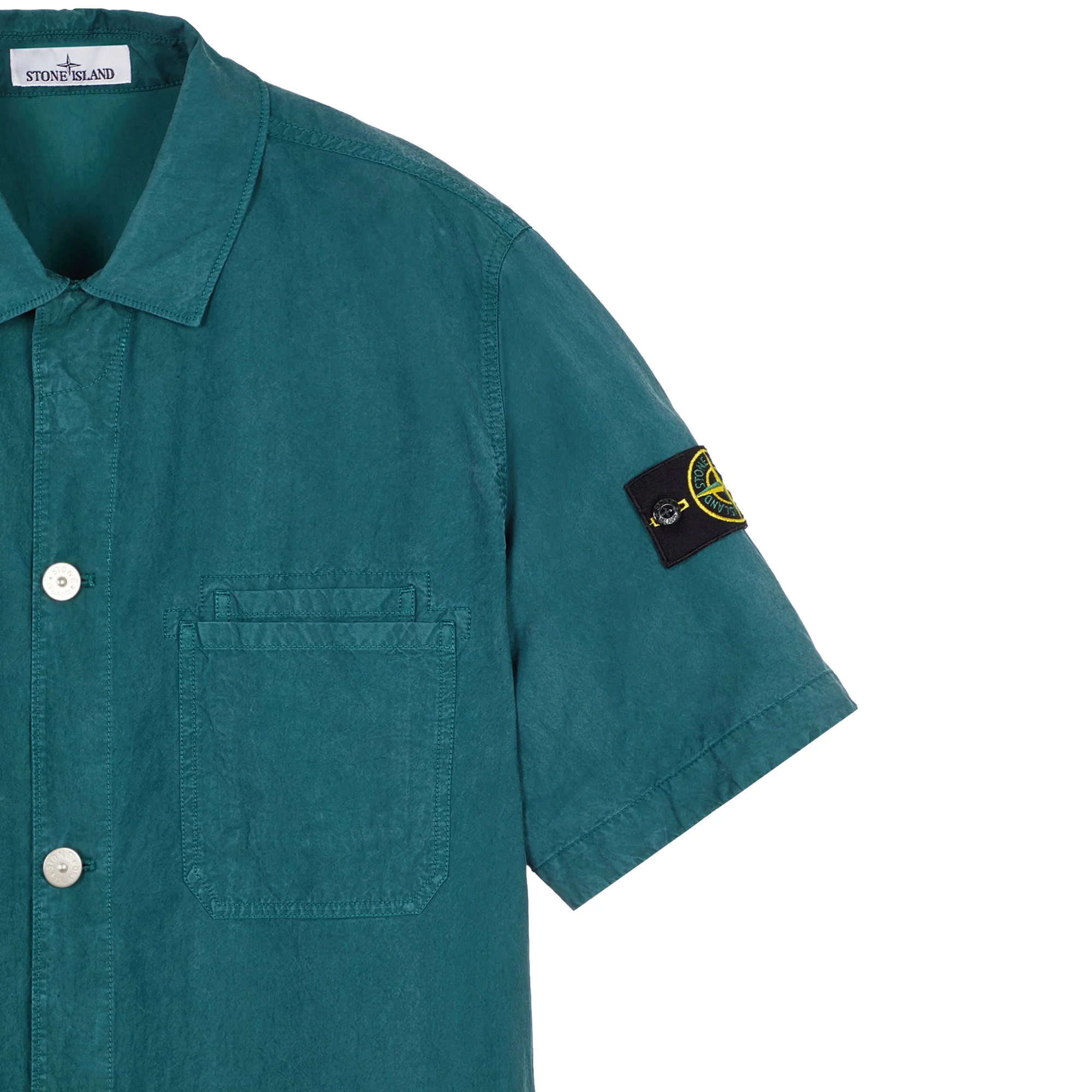 Stone Island Mens M/Corta Overshirt - Image 4