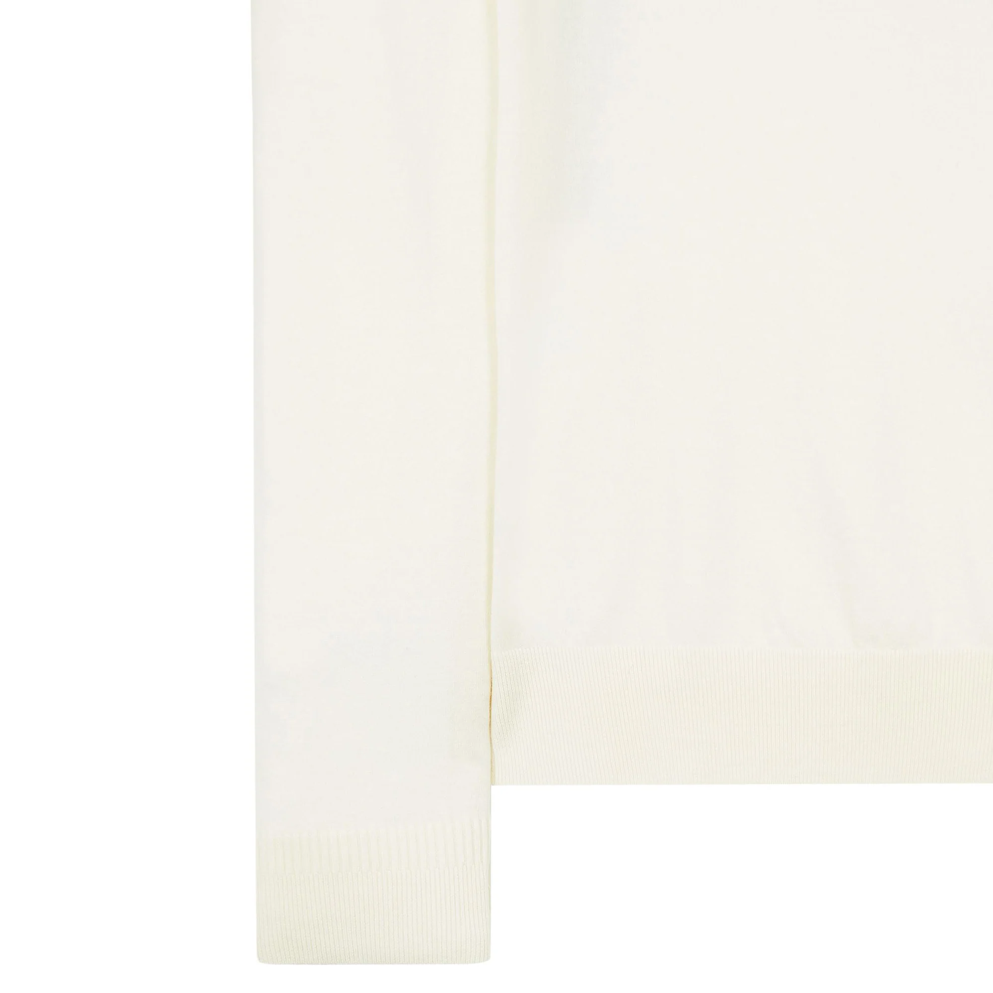 Stone Island Mens Merino Wool Crewneck Sweater Cream - Image 4