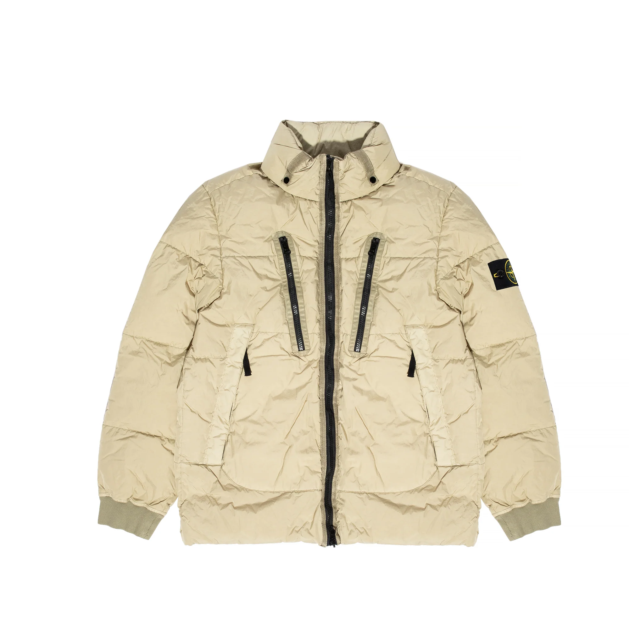Stone Island Mens NY Down Puffer Jacket Ecru