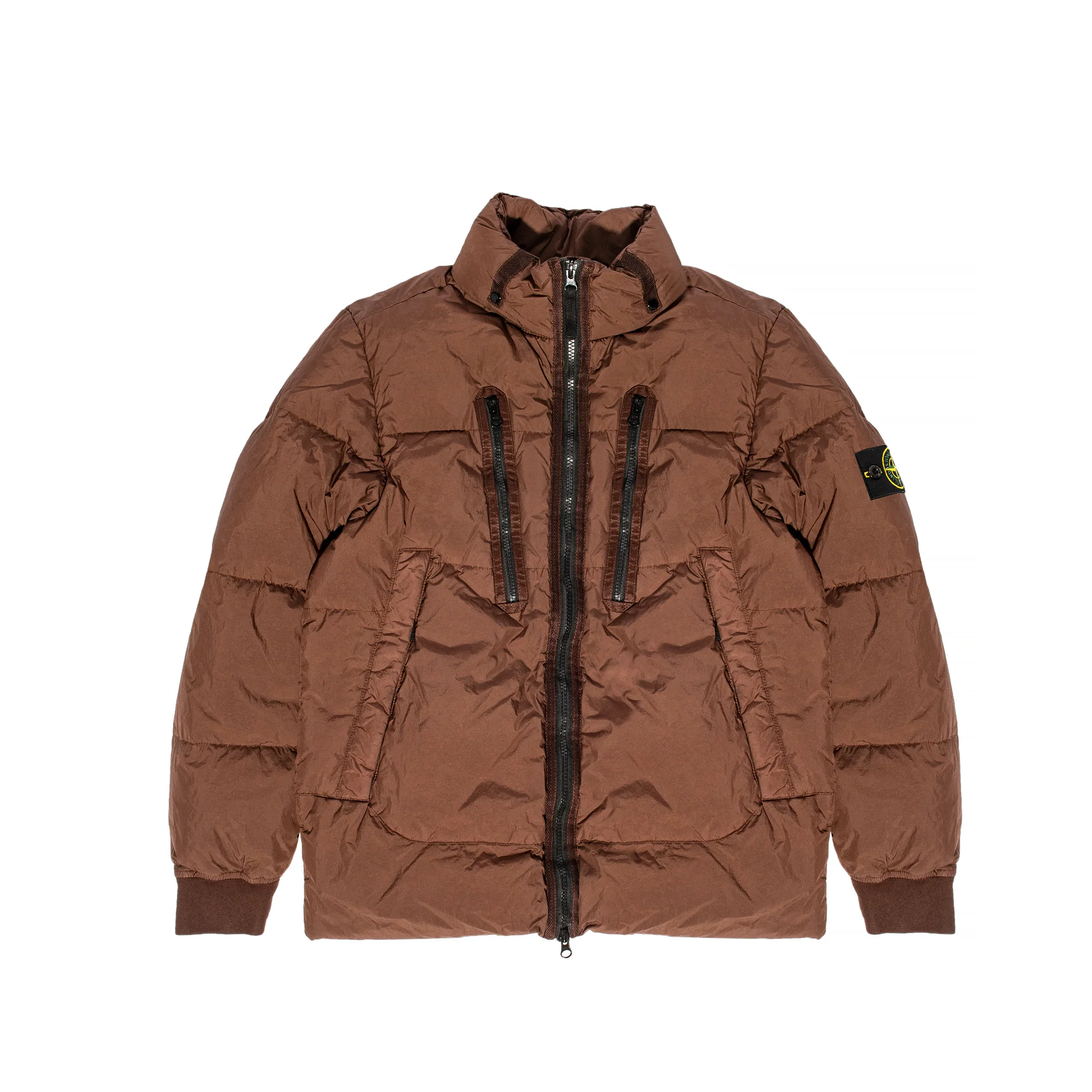 Stone Island Mens NY Down Puffer Jacket Red