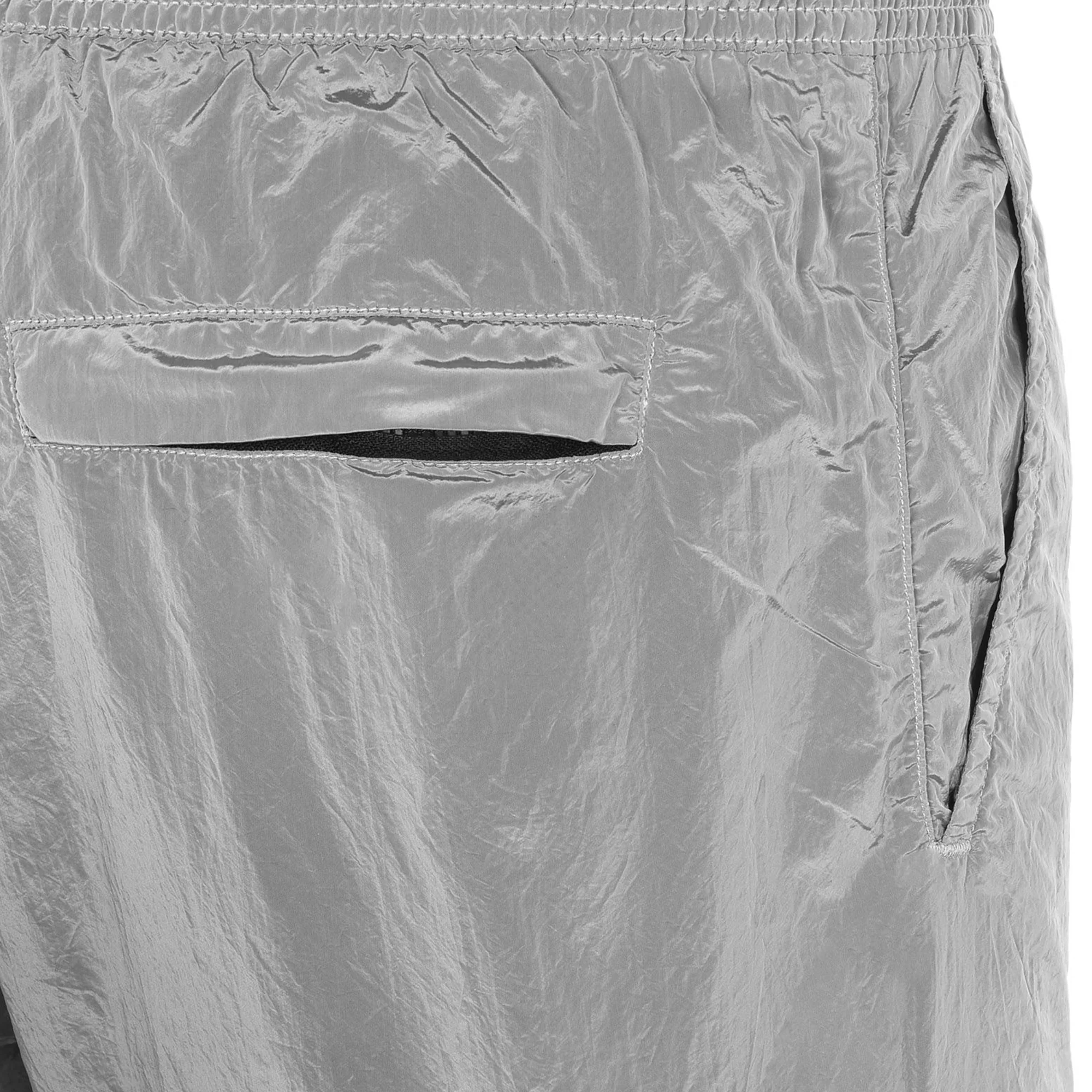 Stone Island Mens Nylon Metal Swim Shorts Grey - Image 4