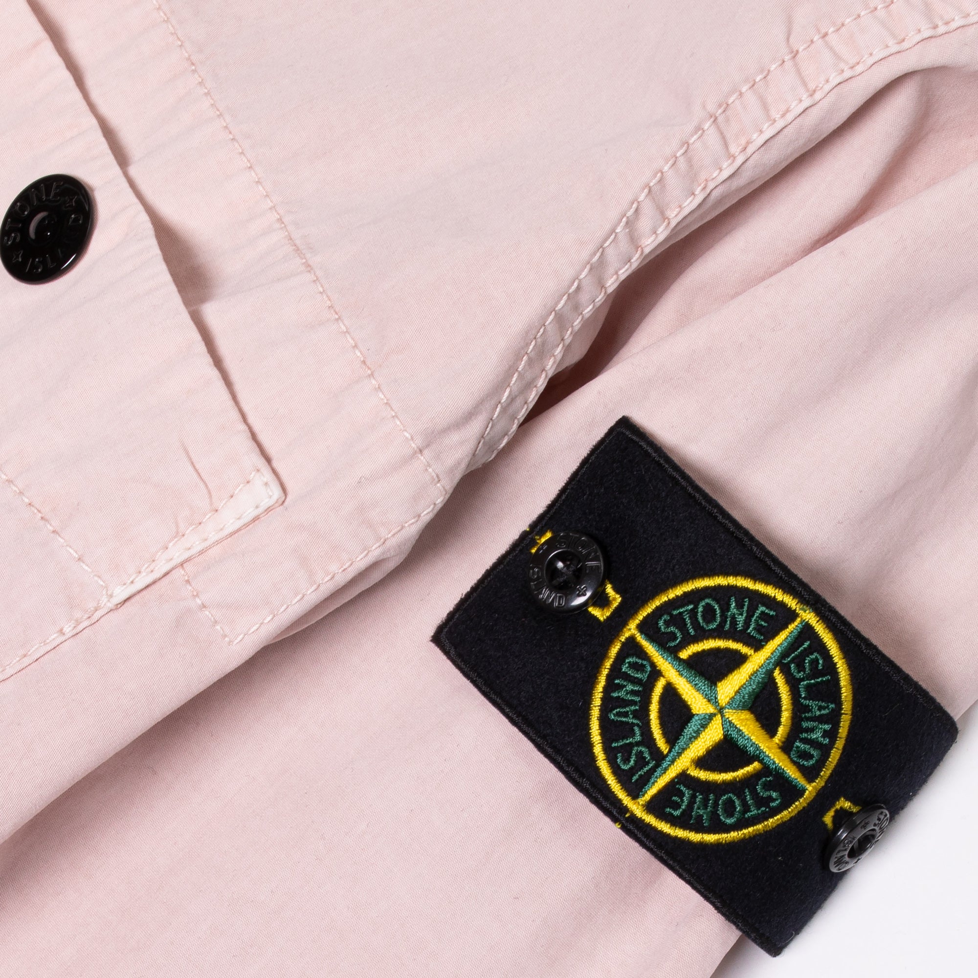 Stone Island Mens Over Shirt 'Antique Rose' - Image 3