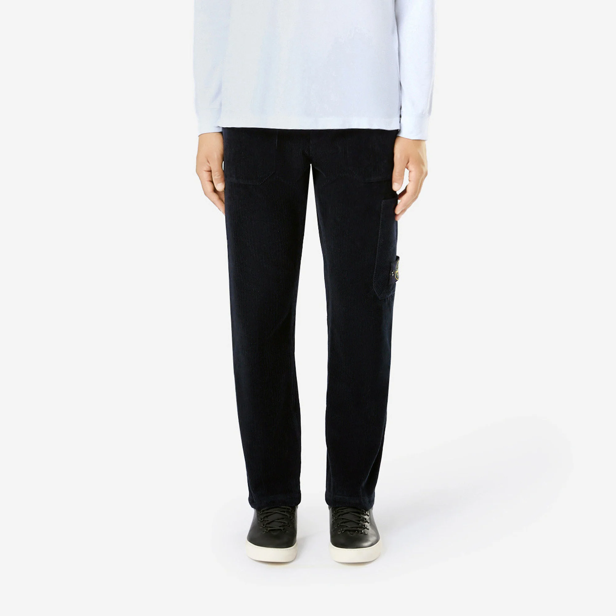 Stone Island Mens Organic Cotton Corduroy Pants - Image 2