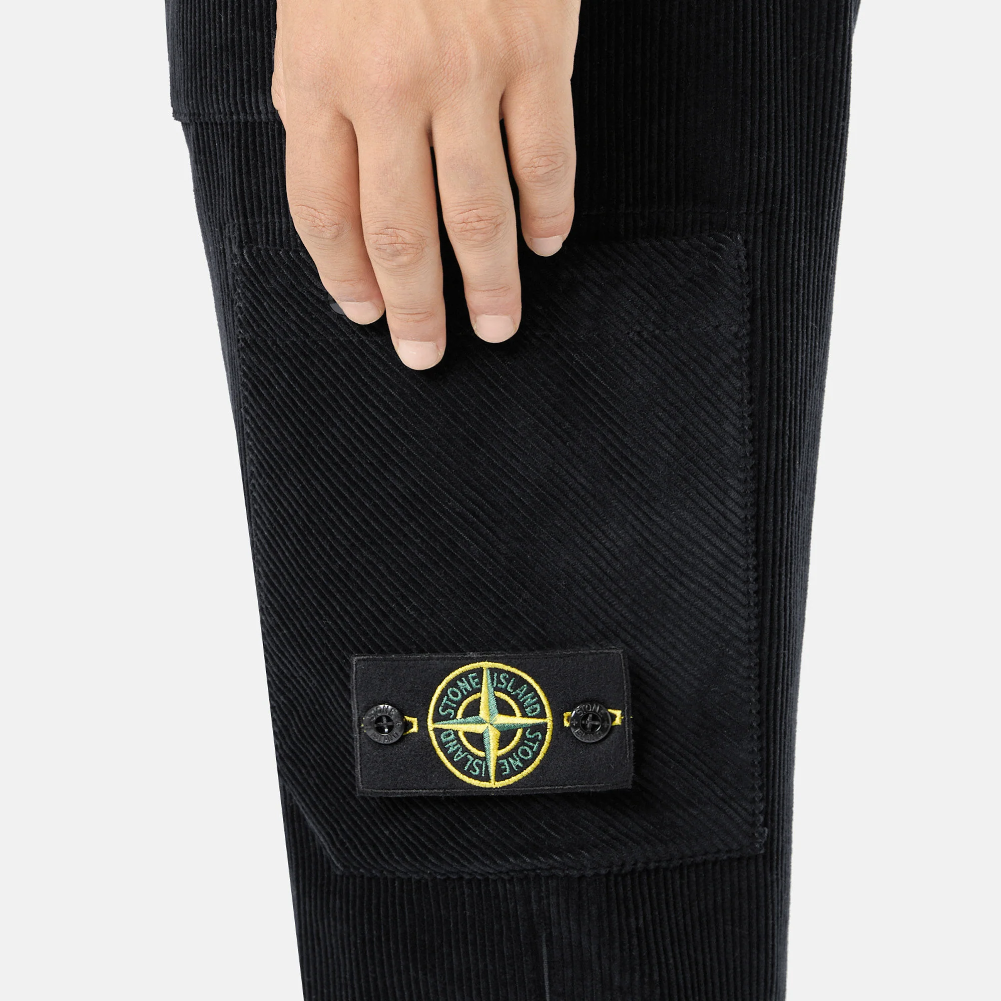 Stone Island Mens Organic Cotton Corduroy Pants - Image 3