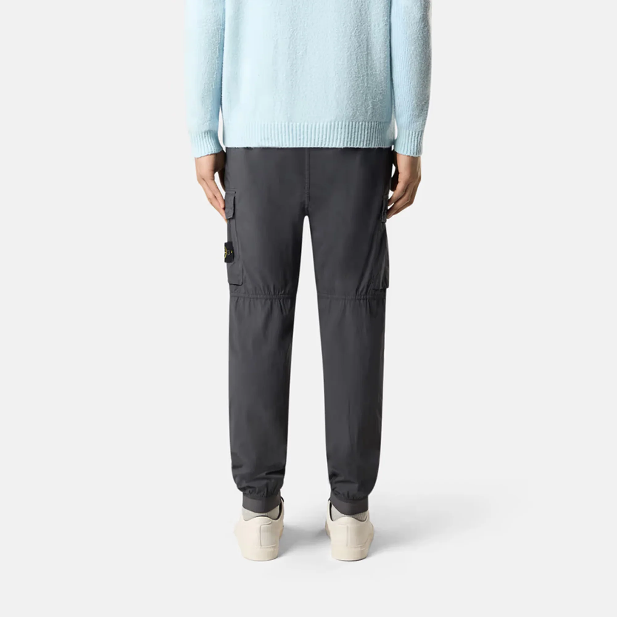 Stone Island Mens Stretch Cotton Tela Cargo Pants - Image 4