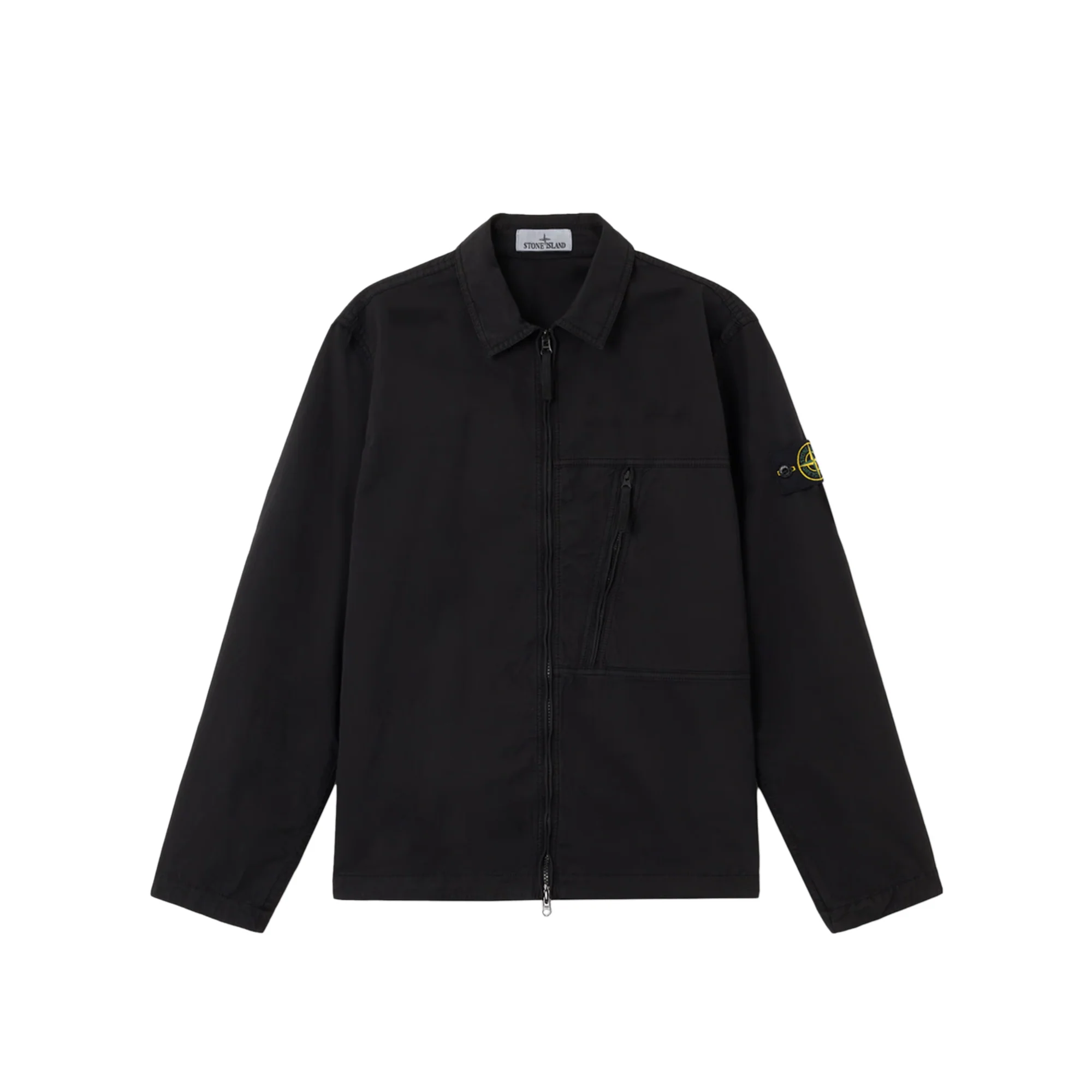 Stone Island Mens Supima® Cotton Will Stretch-TC Overshirt