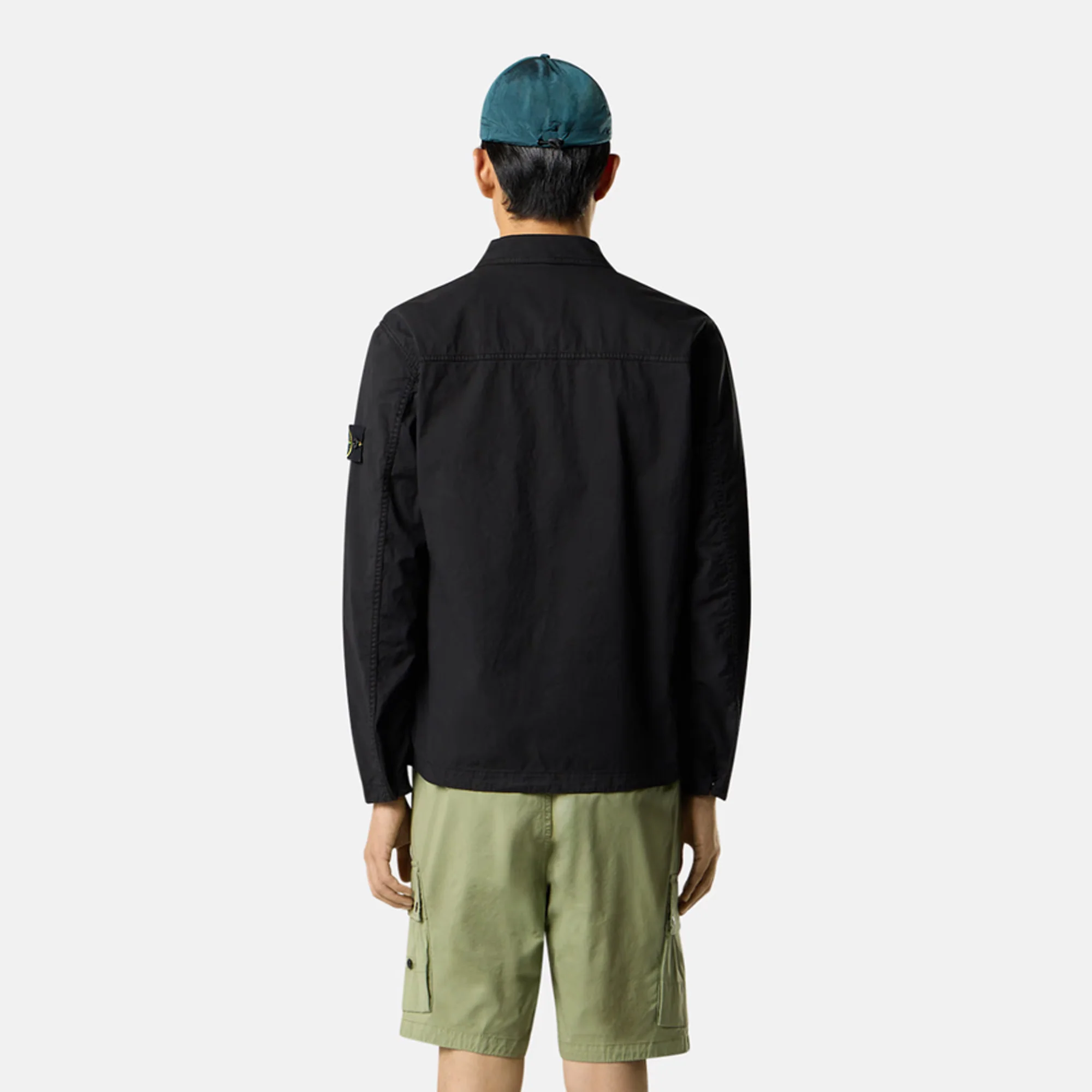 Stone Island Mens Supima® Cotton Will Stretch-TC Overshirt - Image 3
