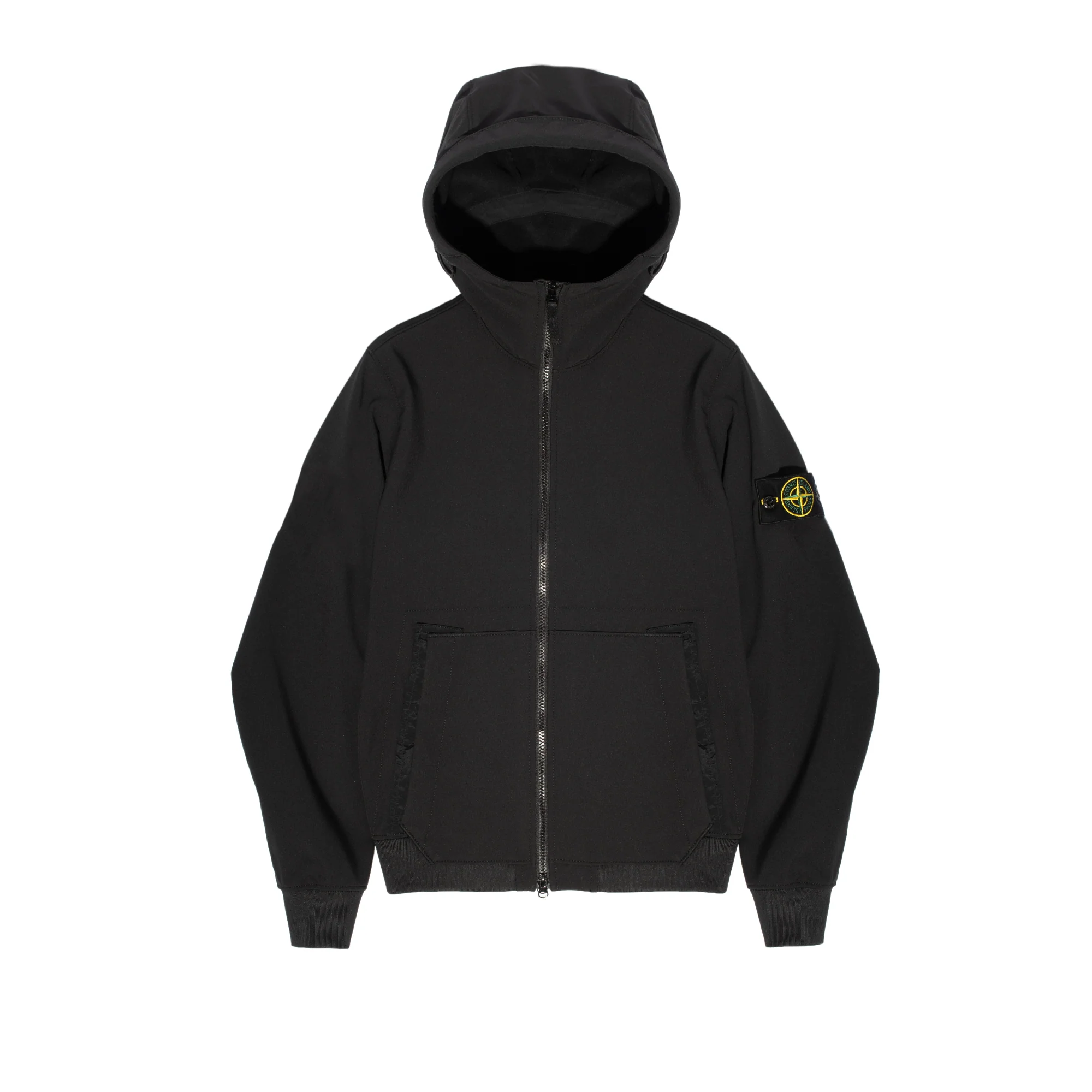 Stone Island Mens Soft-Shell Hooded Jacket