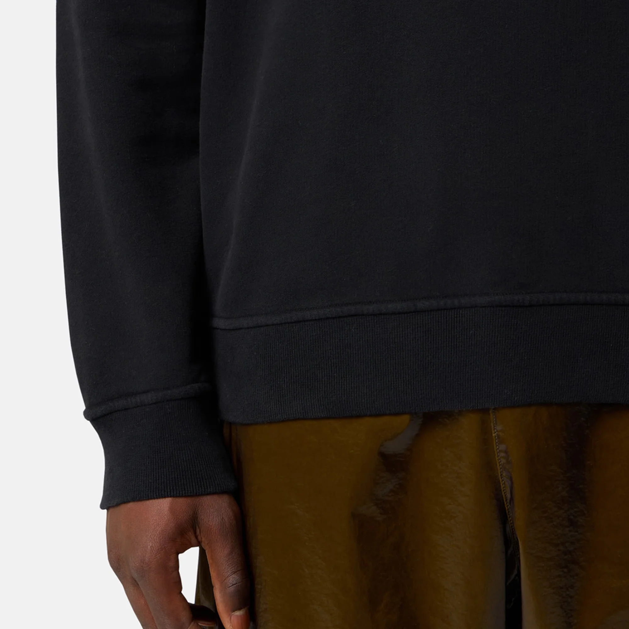 Stone Island Mens Brushed Organic Cotton Fleece Sweatshirt - Image 4