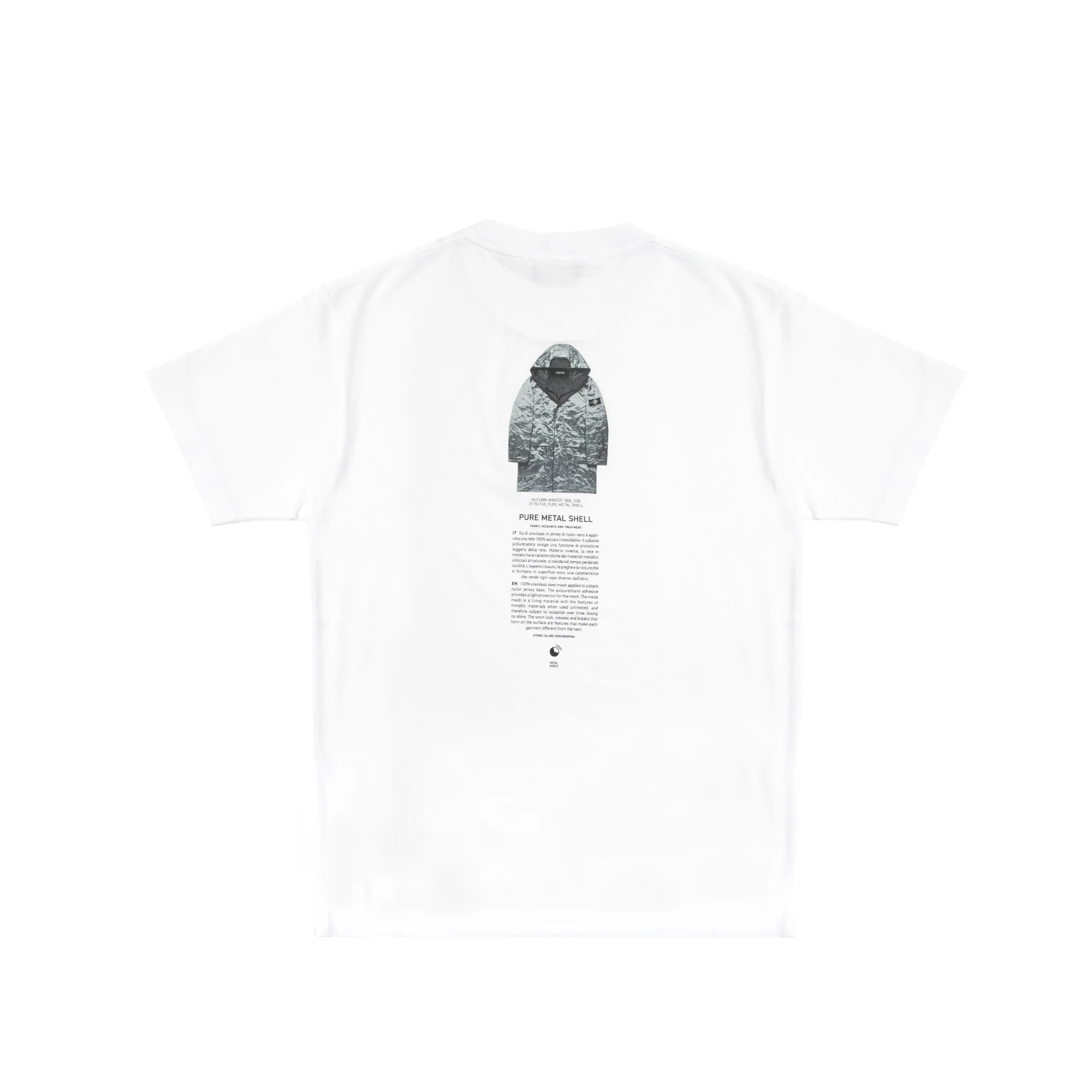 Stone Island Mens Archivio Print Tee - Image 2