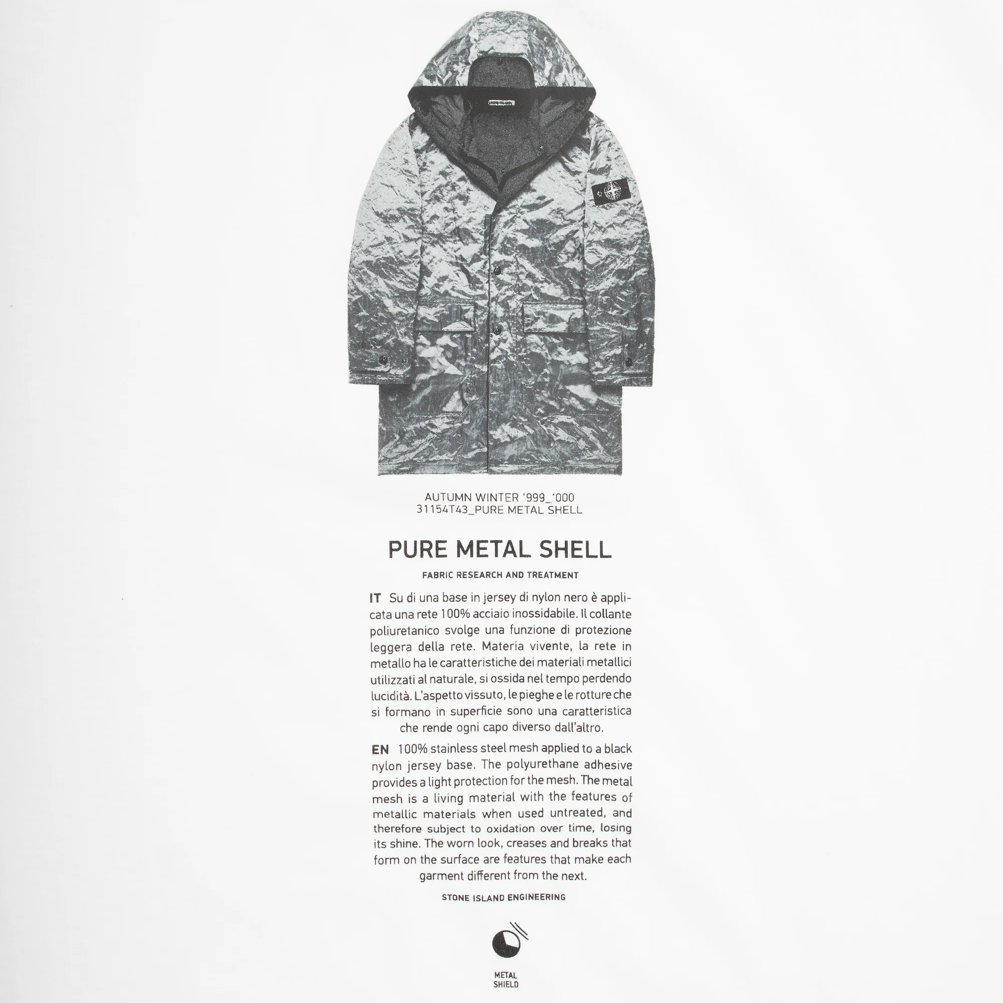 Stone Island Mens Archivio Print Tee - Image 4