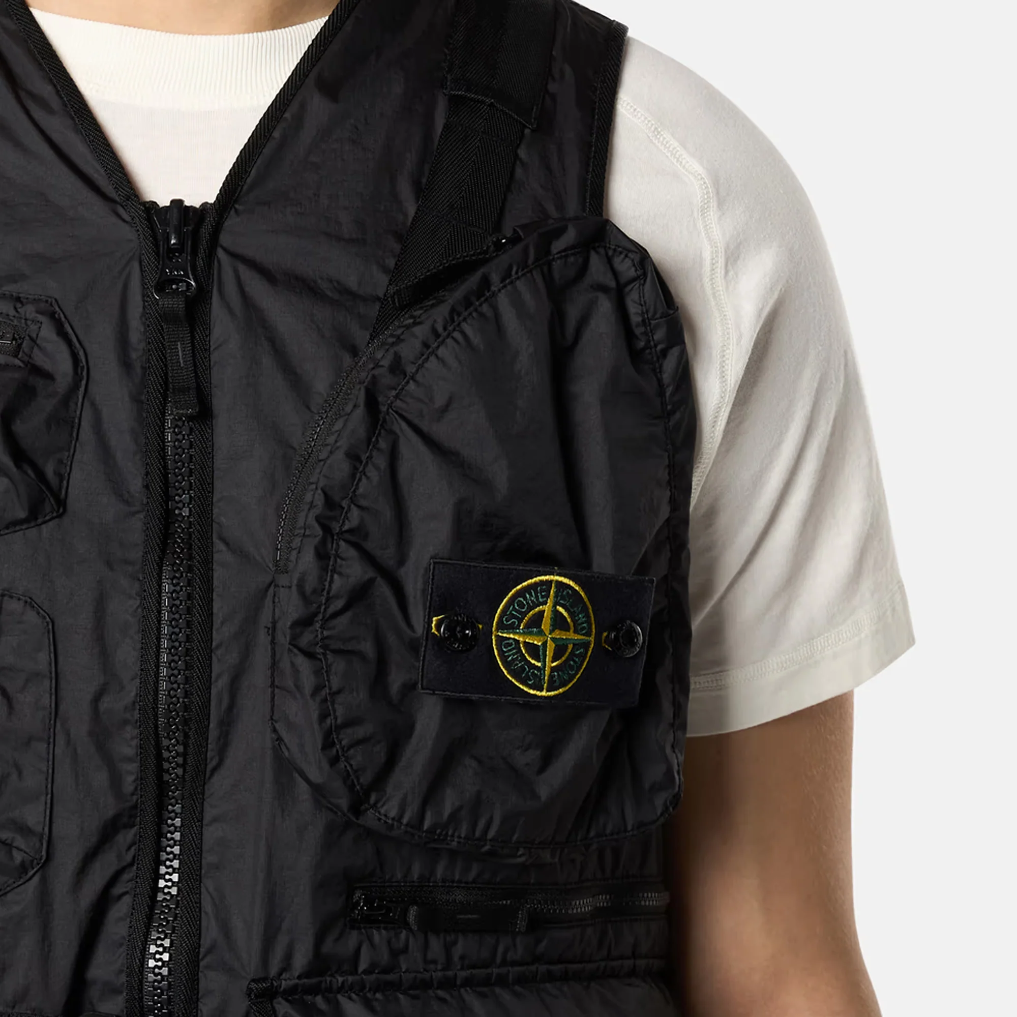 Stone Island Mens Membrana 3L TC Utility Vest - Image 4