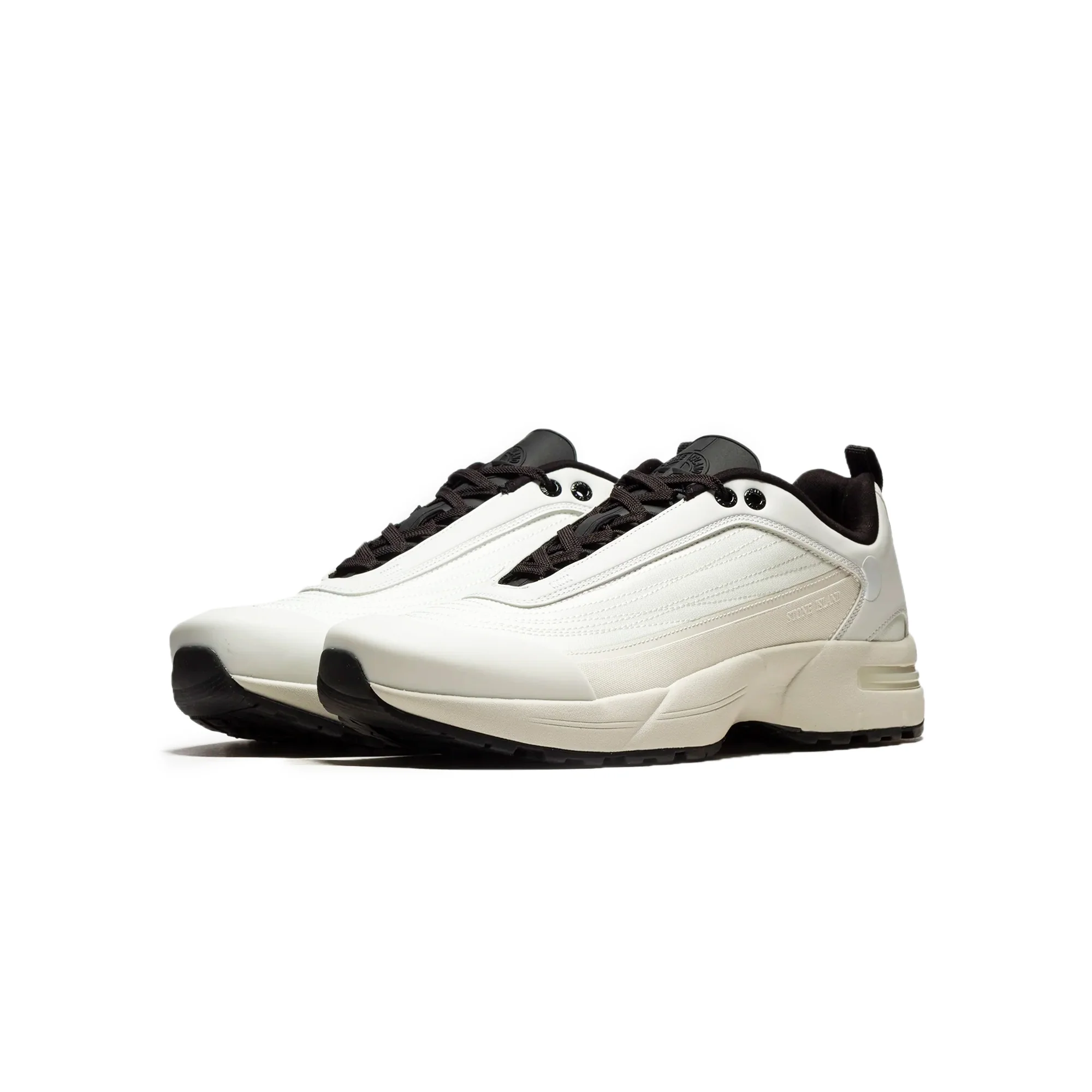 Stone Island Mens Grime White Shoes - Image 2