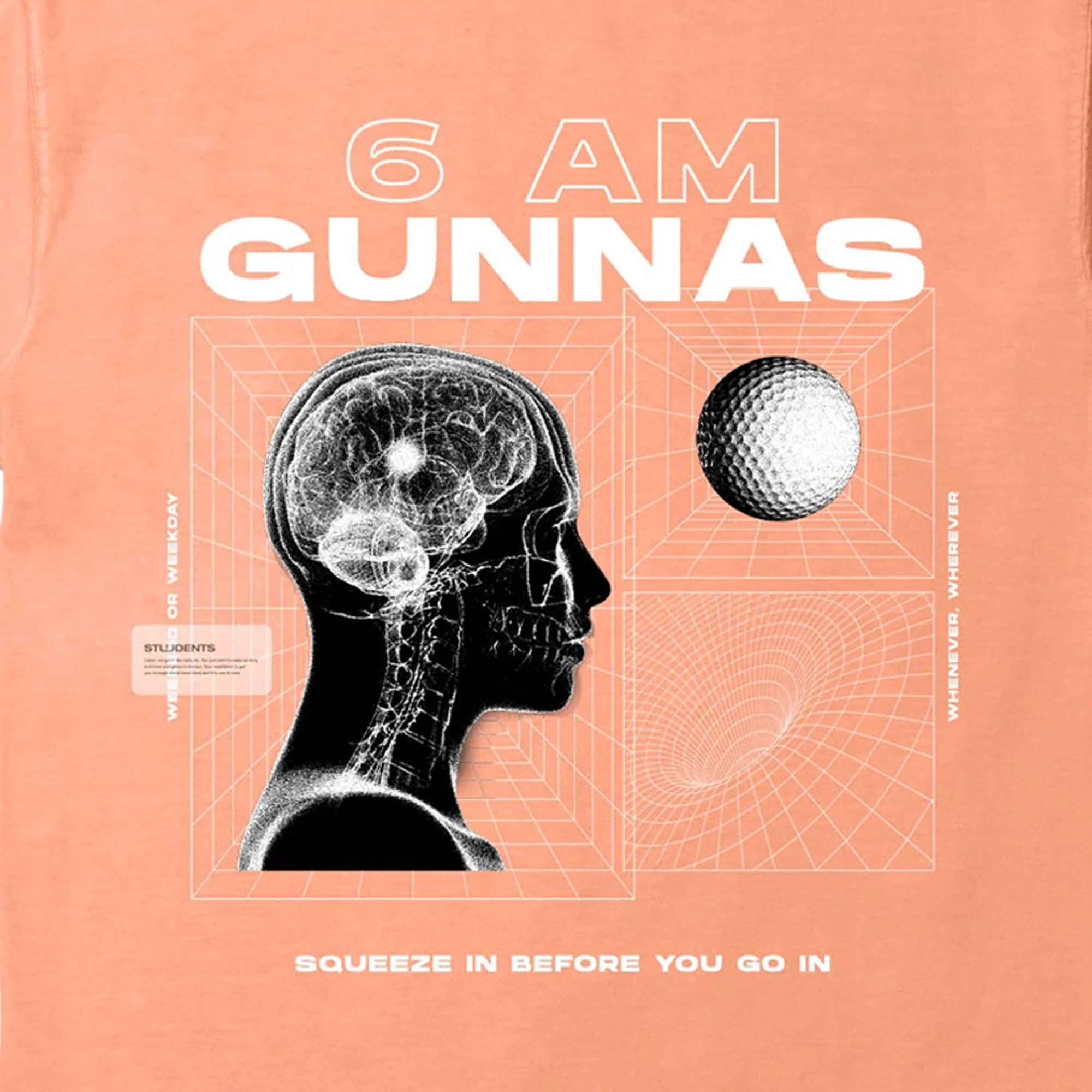 Students Mens 6 AM Gunnas SS Tee - Image 2