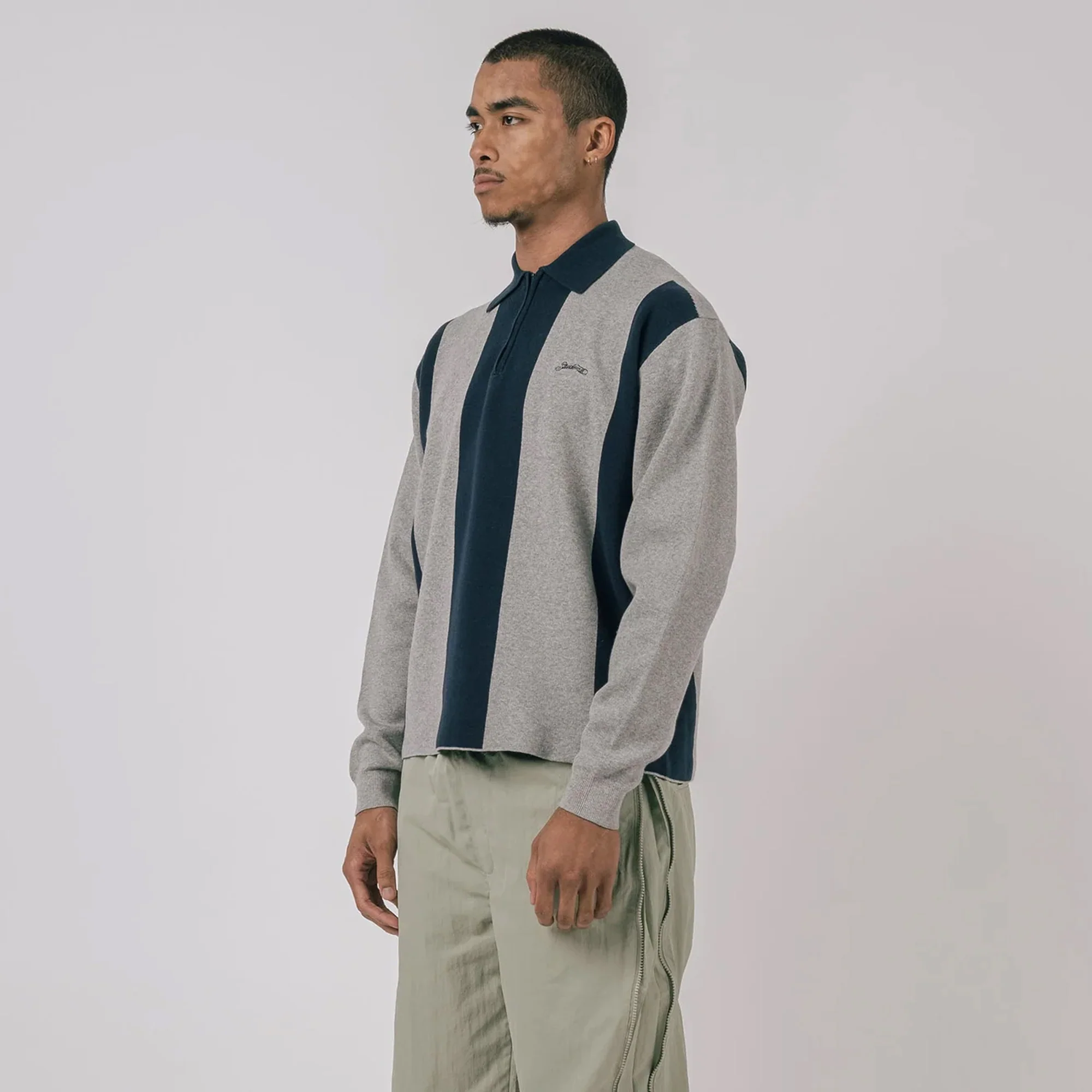 Students Mens Kenway Knit Polo Sweater - Image 4