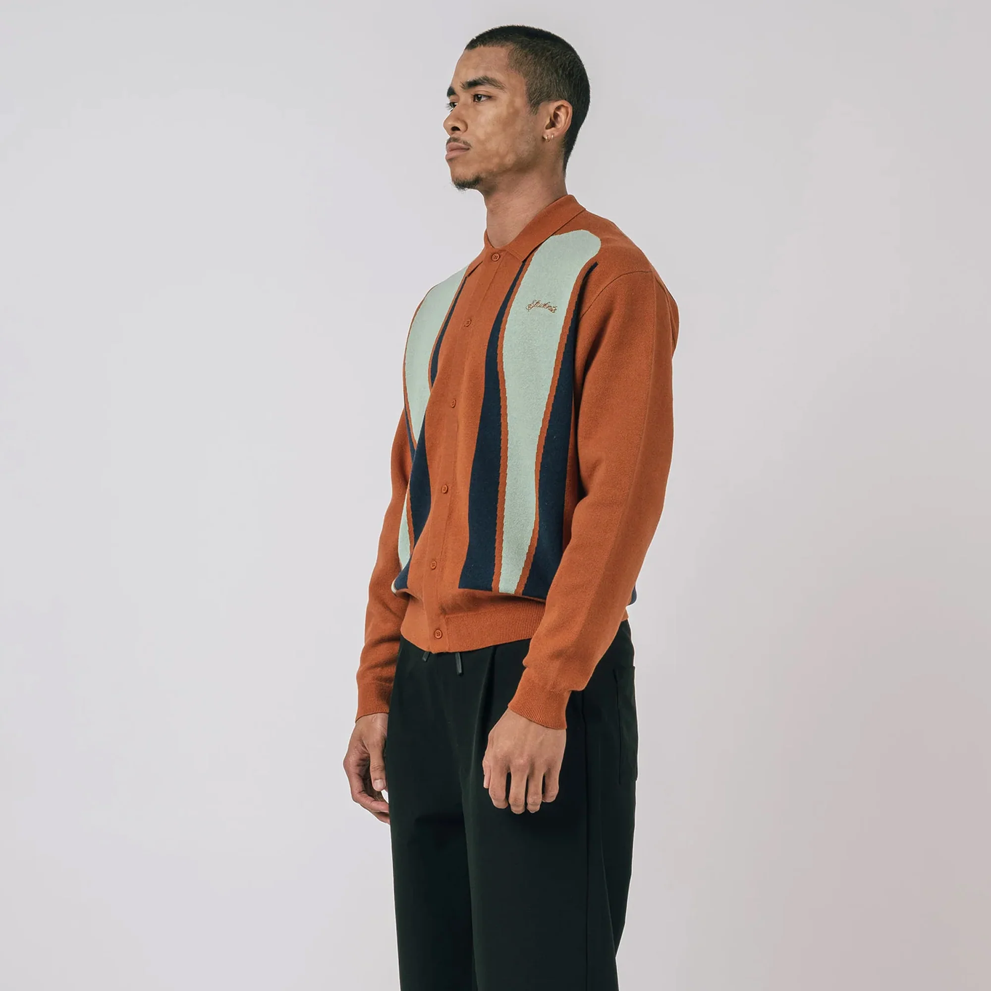 Students Mens Roberts Knit Cardigan - Image 4