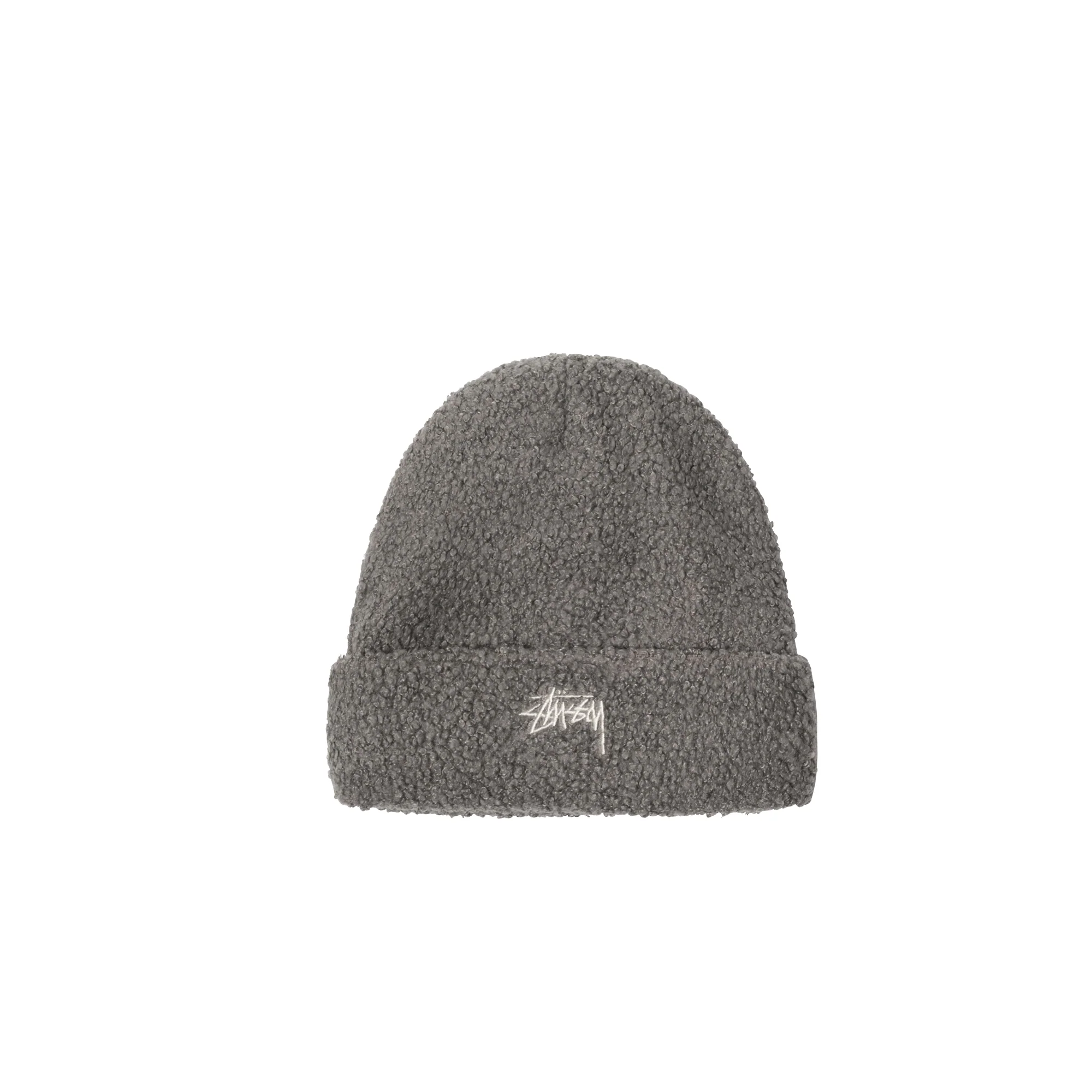 Stussy Boucle Fleece Beanie 'Grey'
