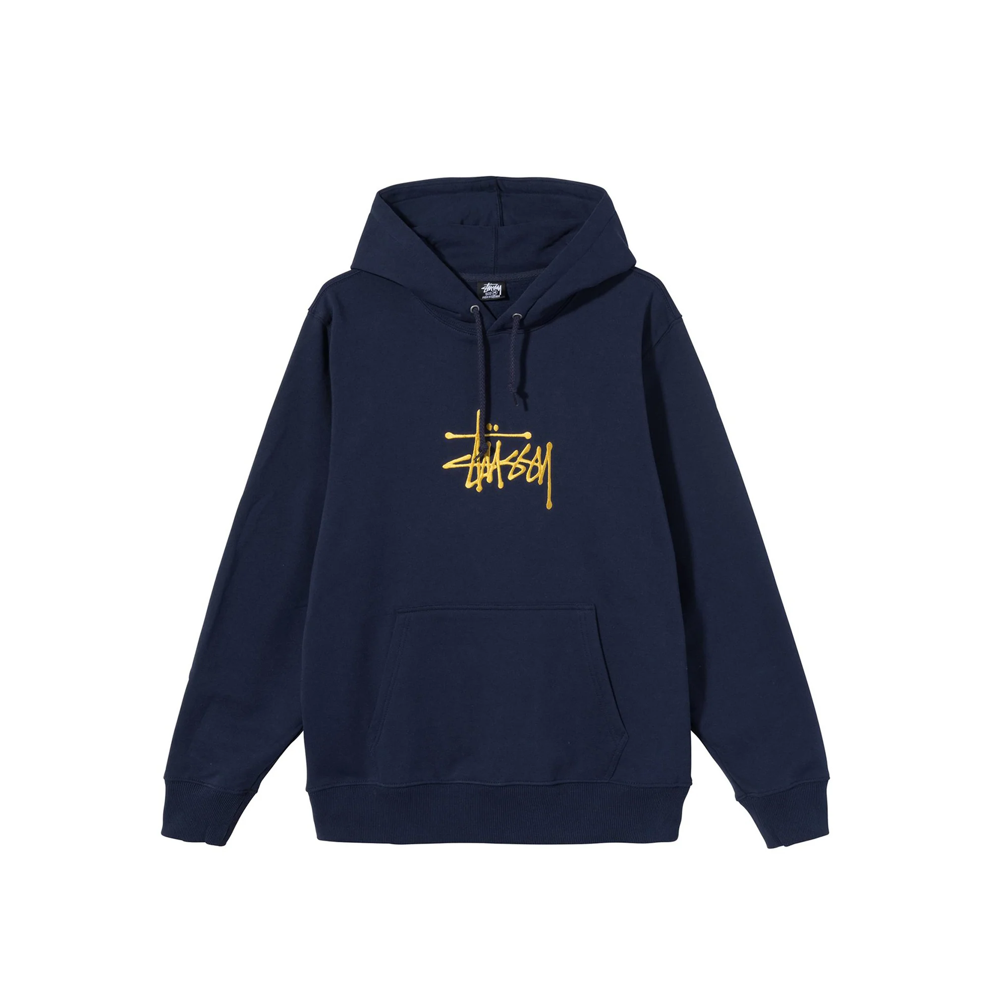 Stussy Mens Basic Stussy App Navy Hoodie
