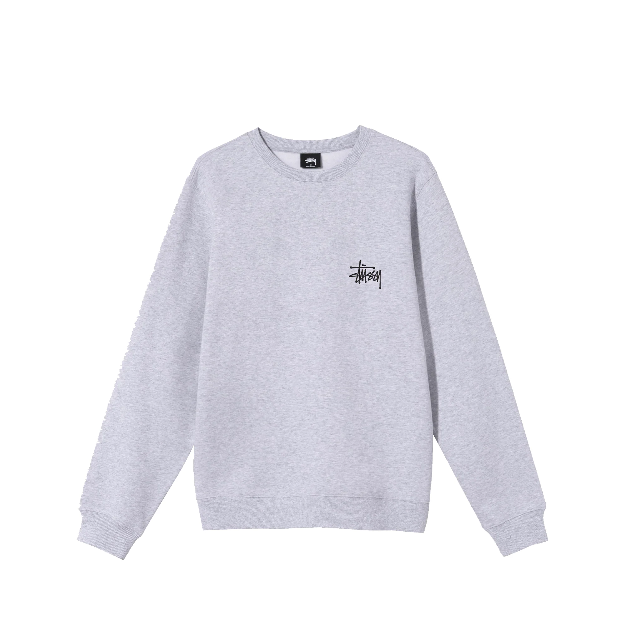 Stussy Men Basic Stussy Ash Heather Crew