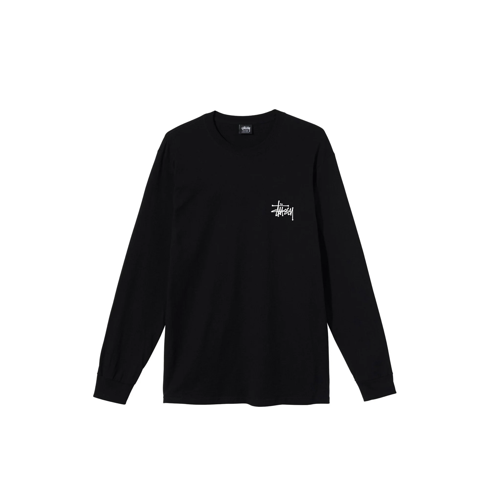Stussy Mens Basic LS Black Tee