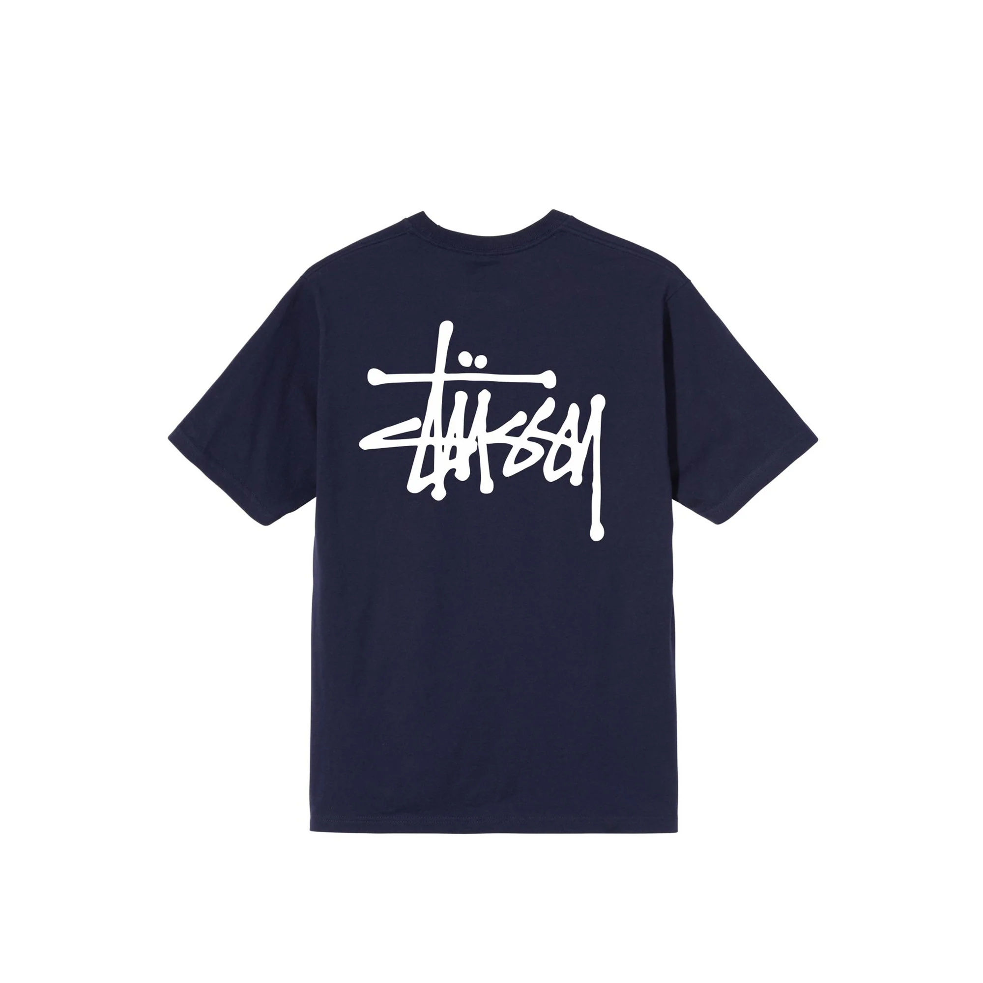 Stussy Basic Stussy Navy Tee - Image 2