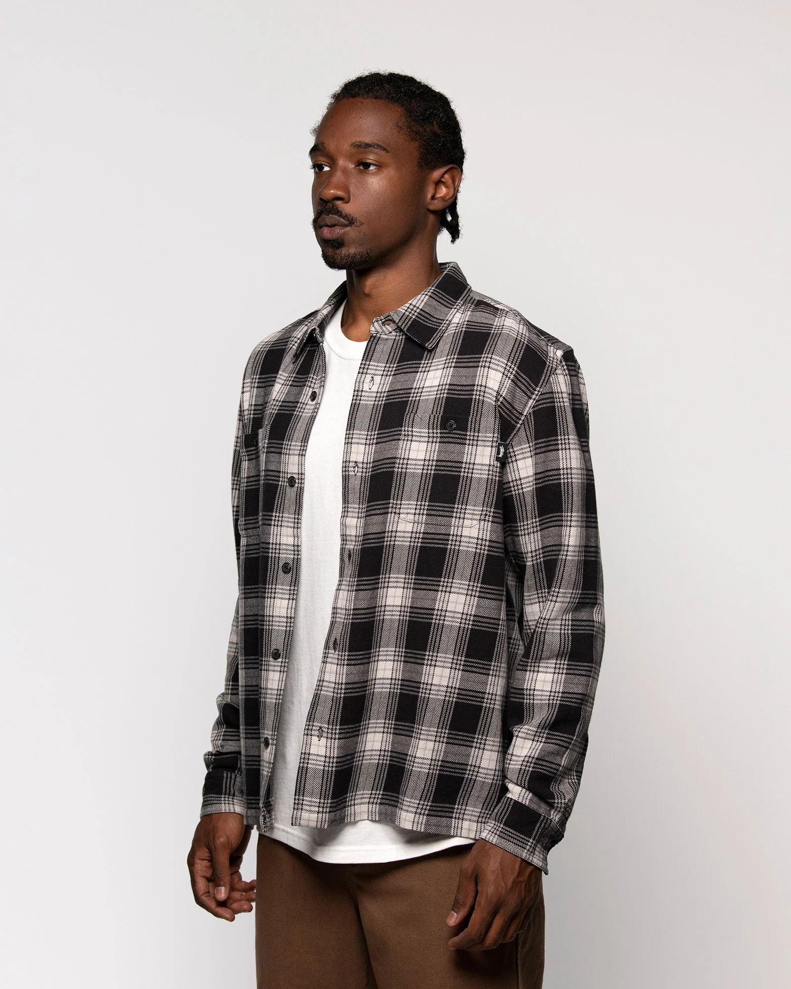 Stussy Mens Beach Plaid Shirt - Image 3