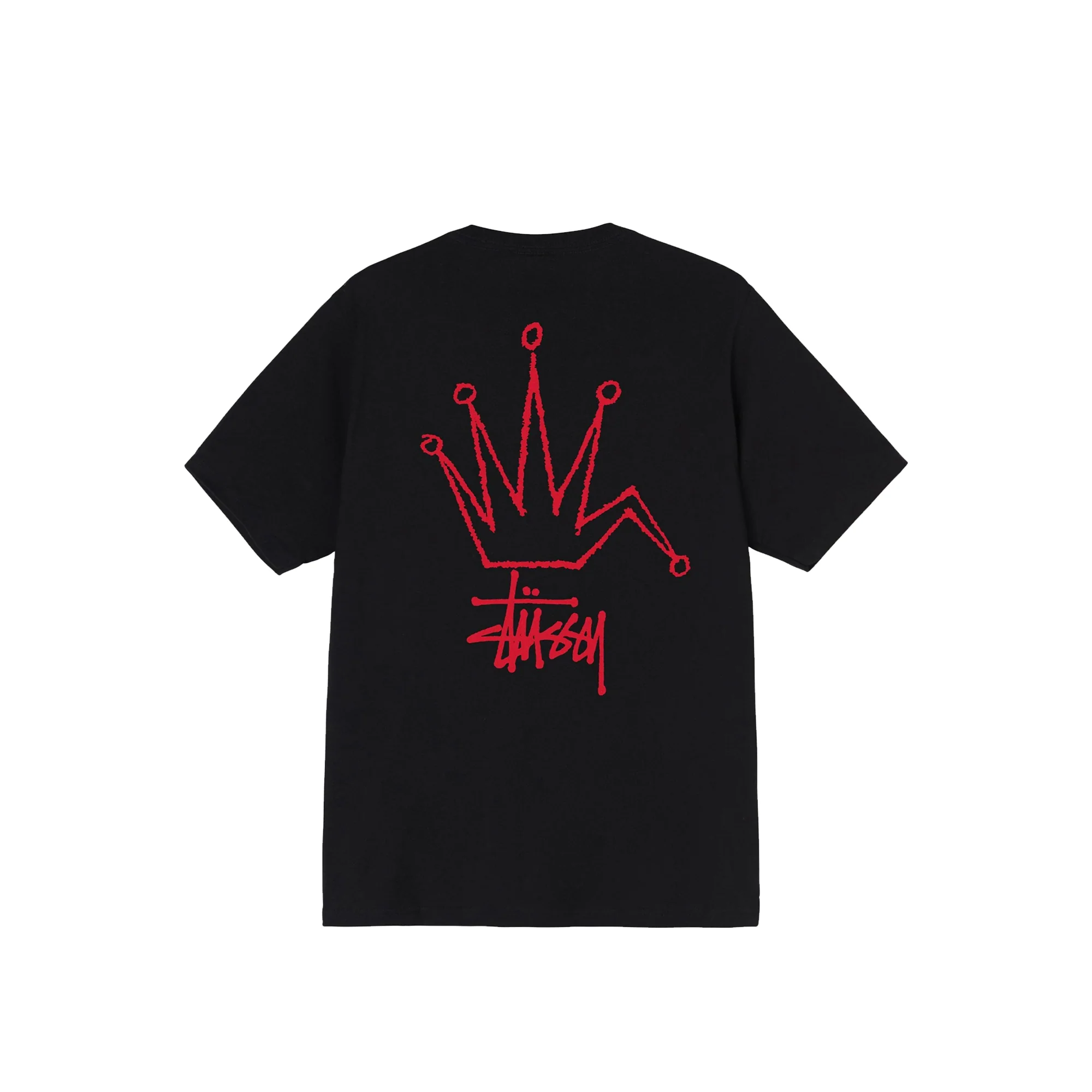 Stussy Mens Broken Crown Tee 'Black' - Image 2