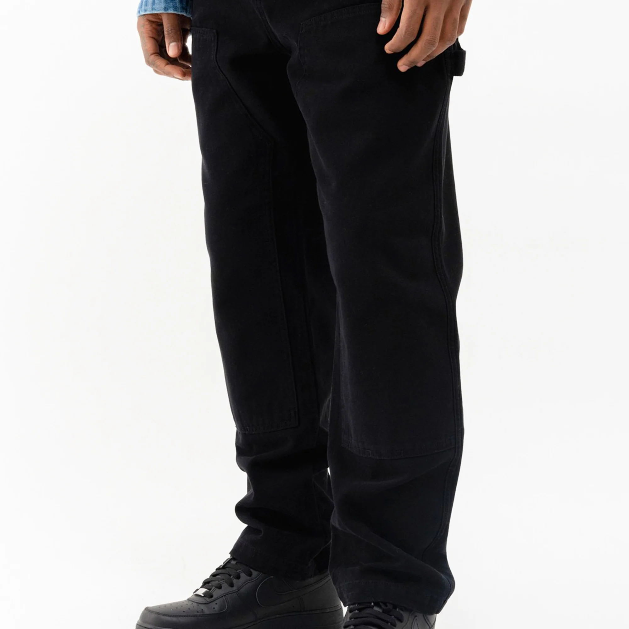 Stussy Mens Canvas Work Pant 'Black' - Image 3