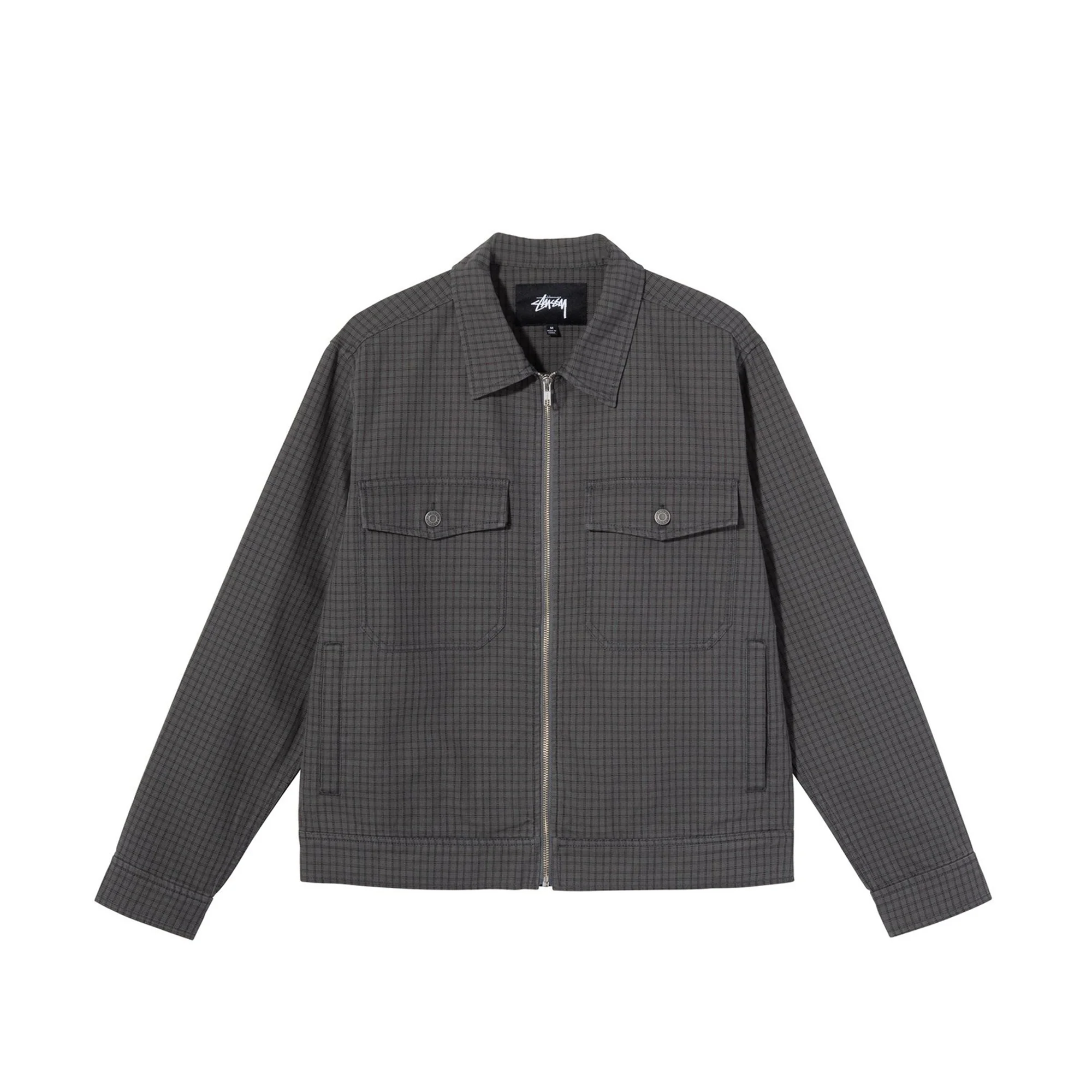 Stussy Mens Check Garage Jacket