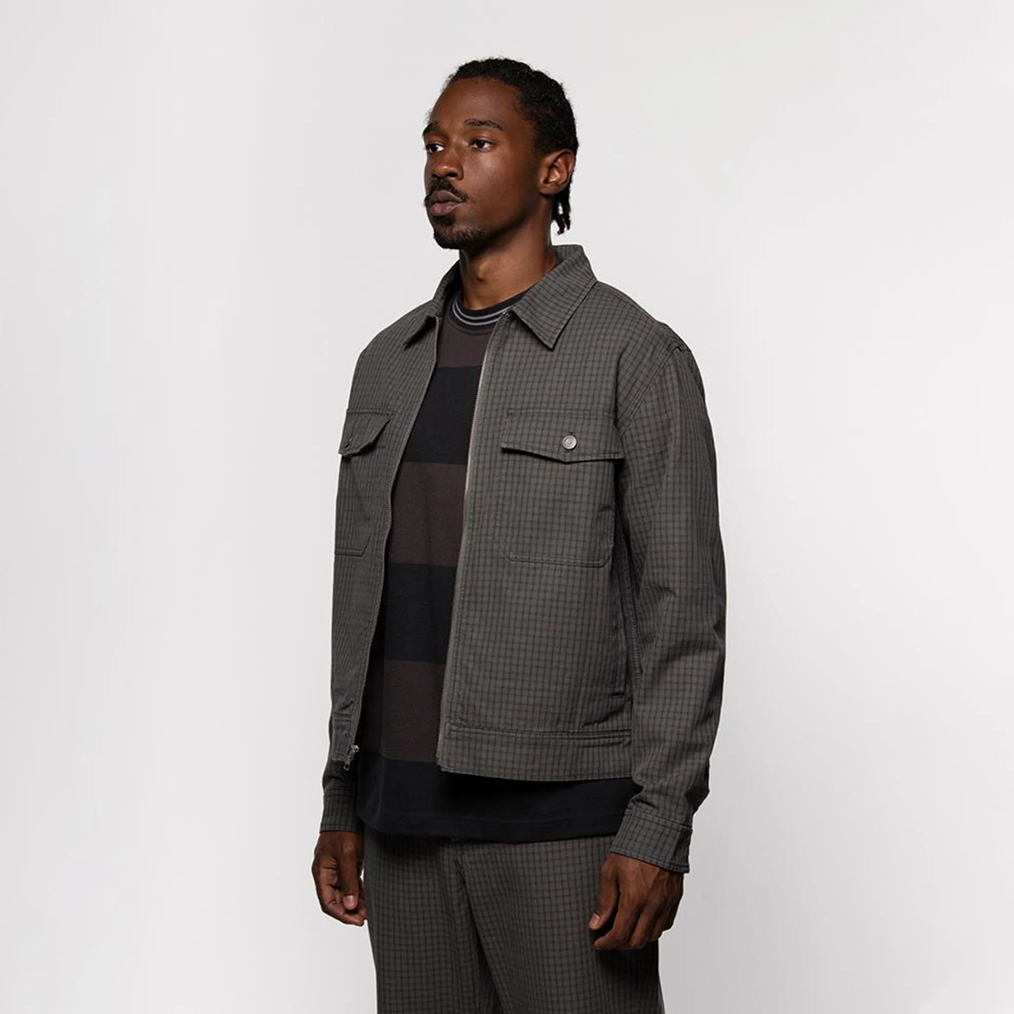 Stussy Mens Check Garage Jacket - Image 3