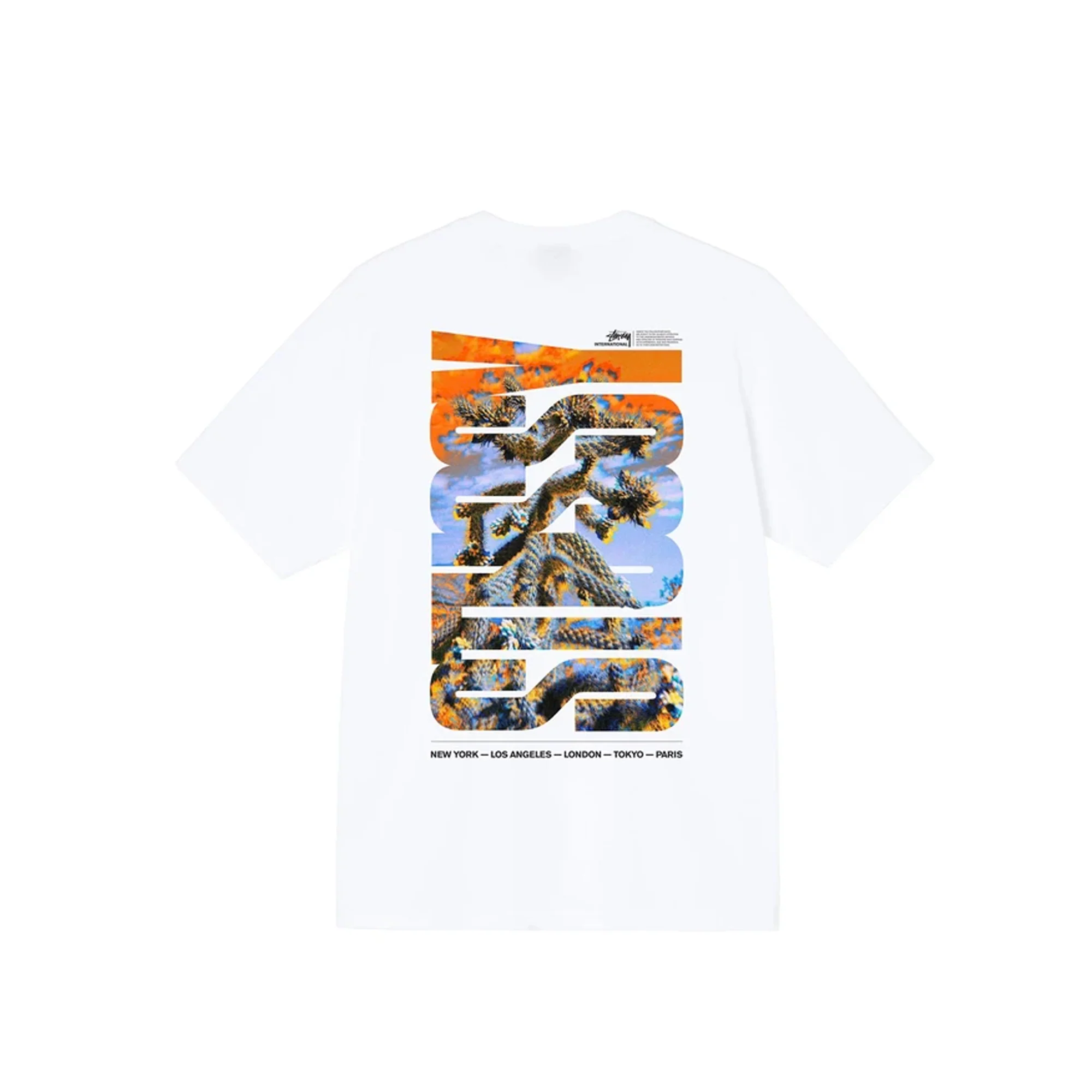 Stussy Mens Desert Sky Tee 'White' - Image 2