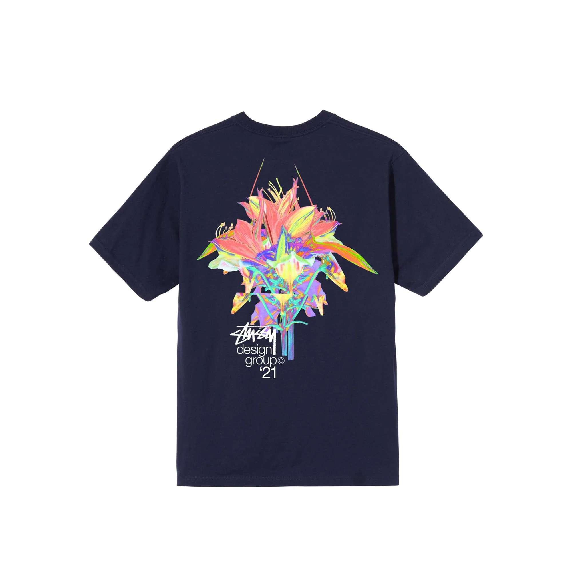 Stussy Mens Design Group 21 Navy Tee - Image 2