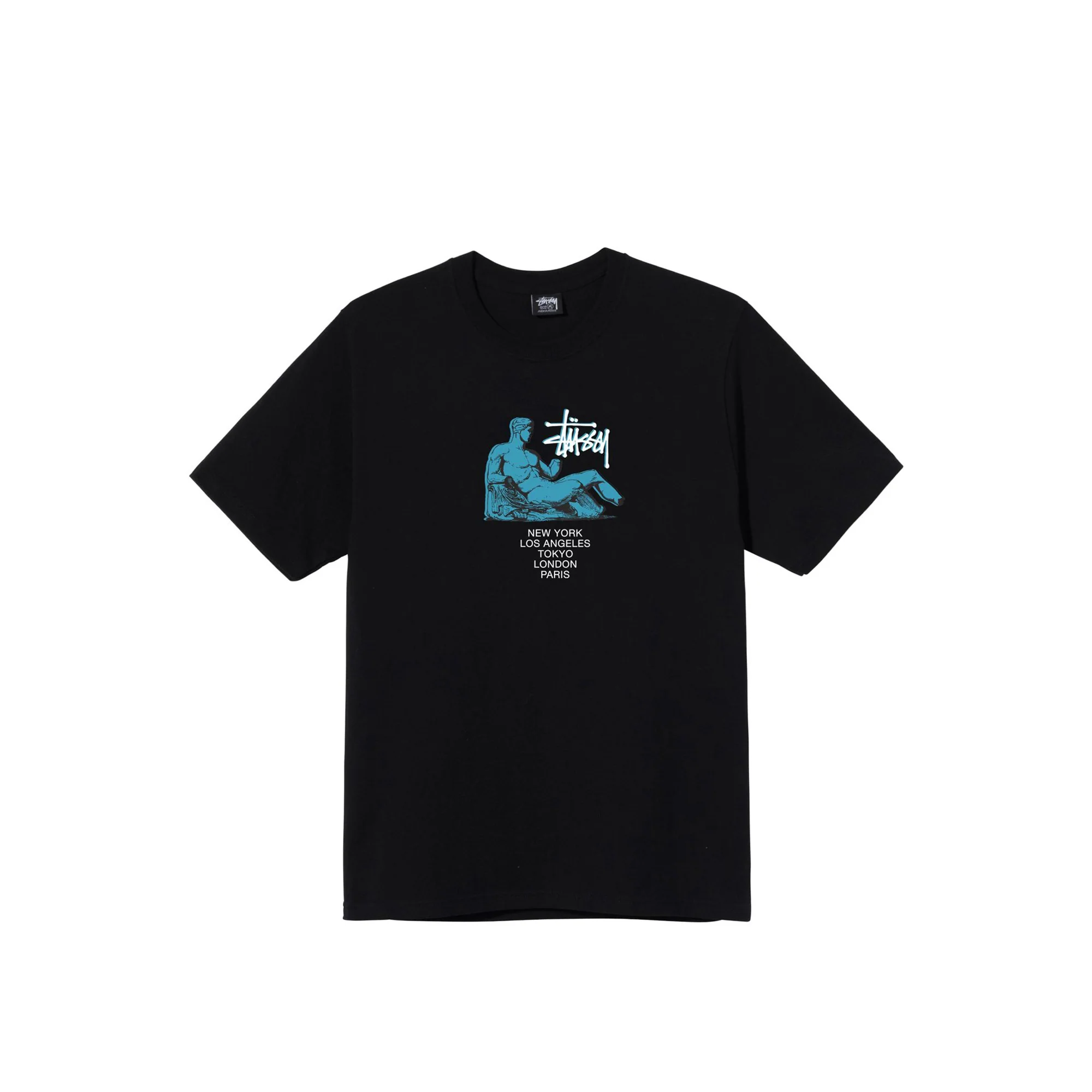 Stussy Mens Dionysos Black Tee
